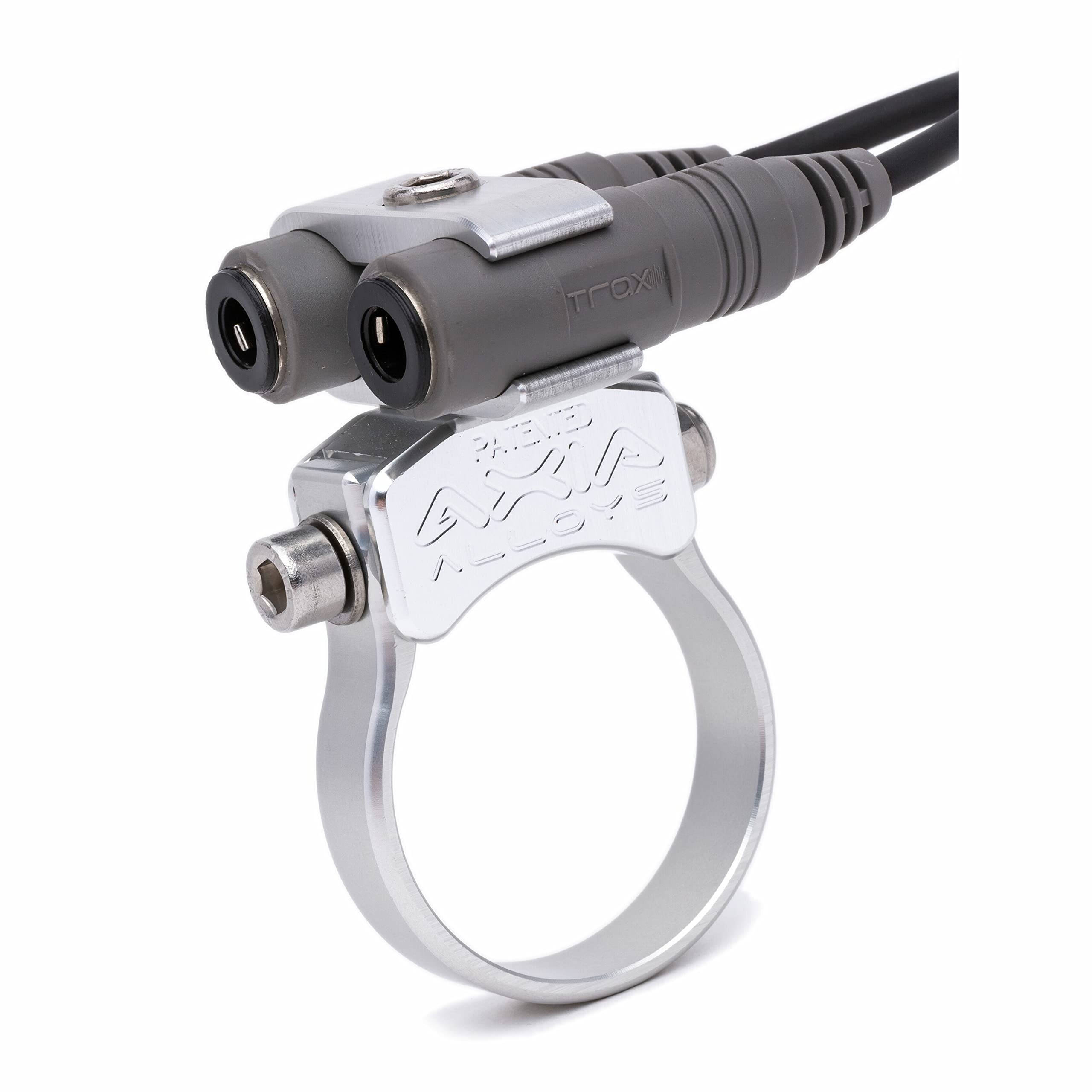 Axia Alloys MODRJ-C Clear Race Radio Jack Mount - Durable & Secure Communication for Motorsports & Off-Road Racing