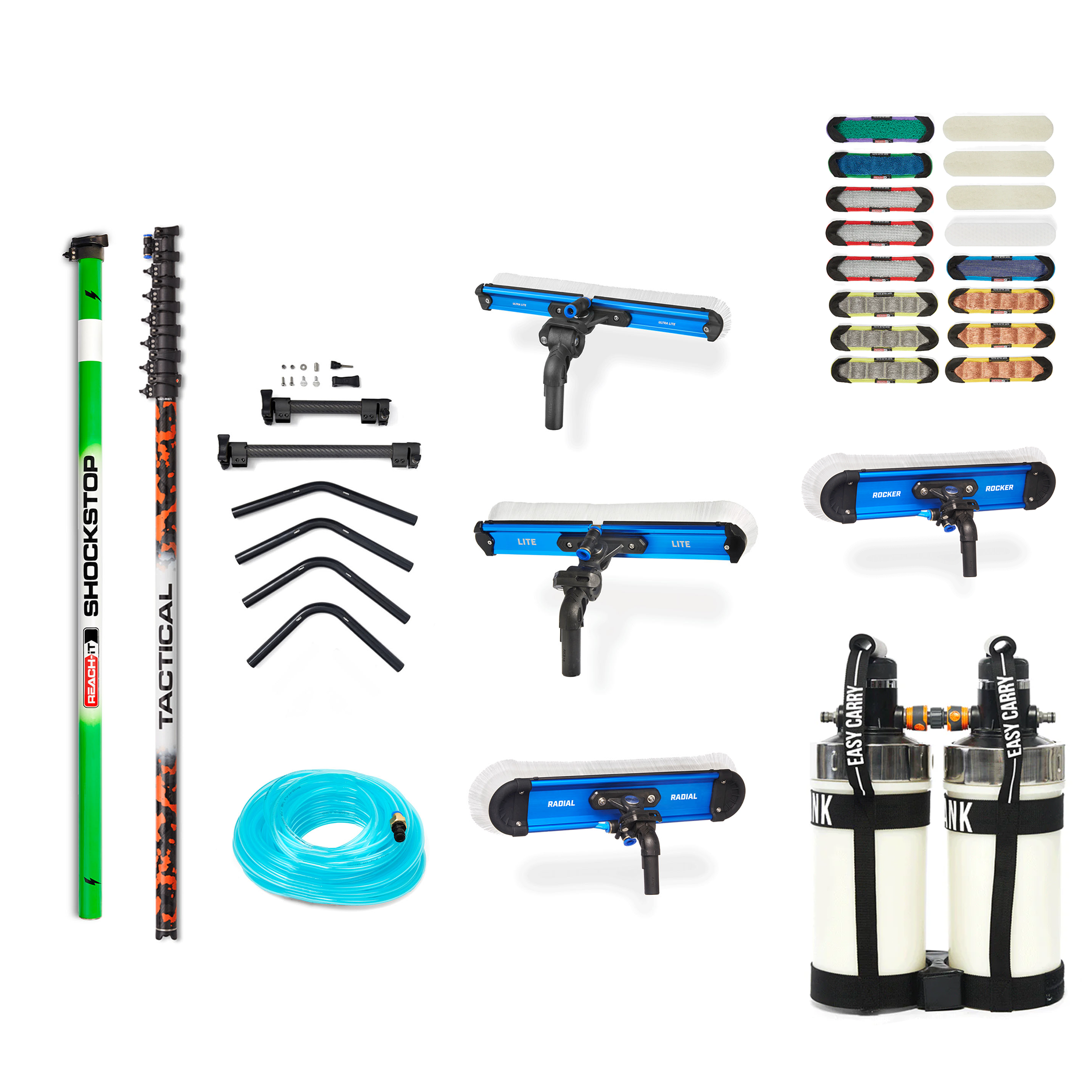 REACH Professional Extendable Pole Pack - Telescopic Pole for Cleaning, Painting & Maintenance - Perfect for High Ceilings, Walls & Hard-to-Reach Areas