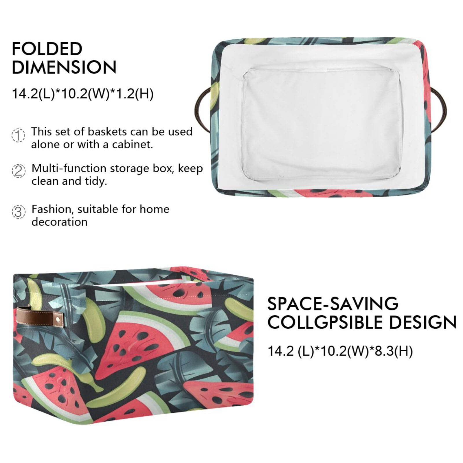 Large Fabric Storage Bins with Handles - Collapsible Organizer for Closet, Shelves & Home | Perfect for Clothes, Toys & Seasonal Storage