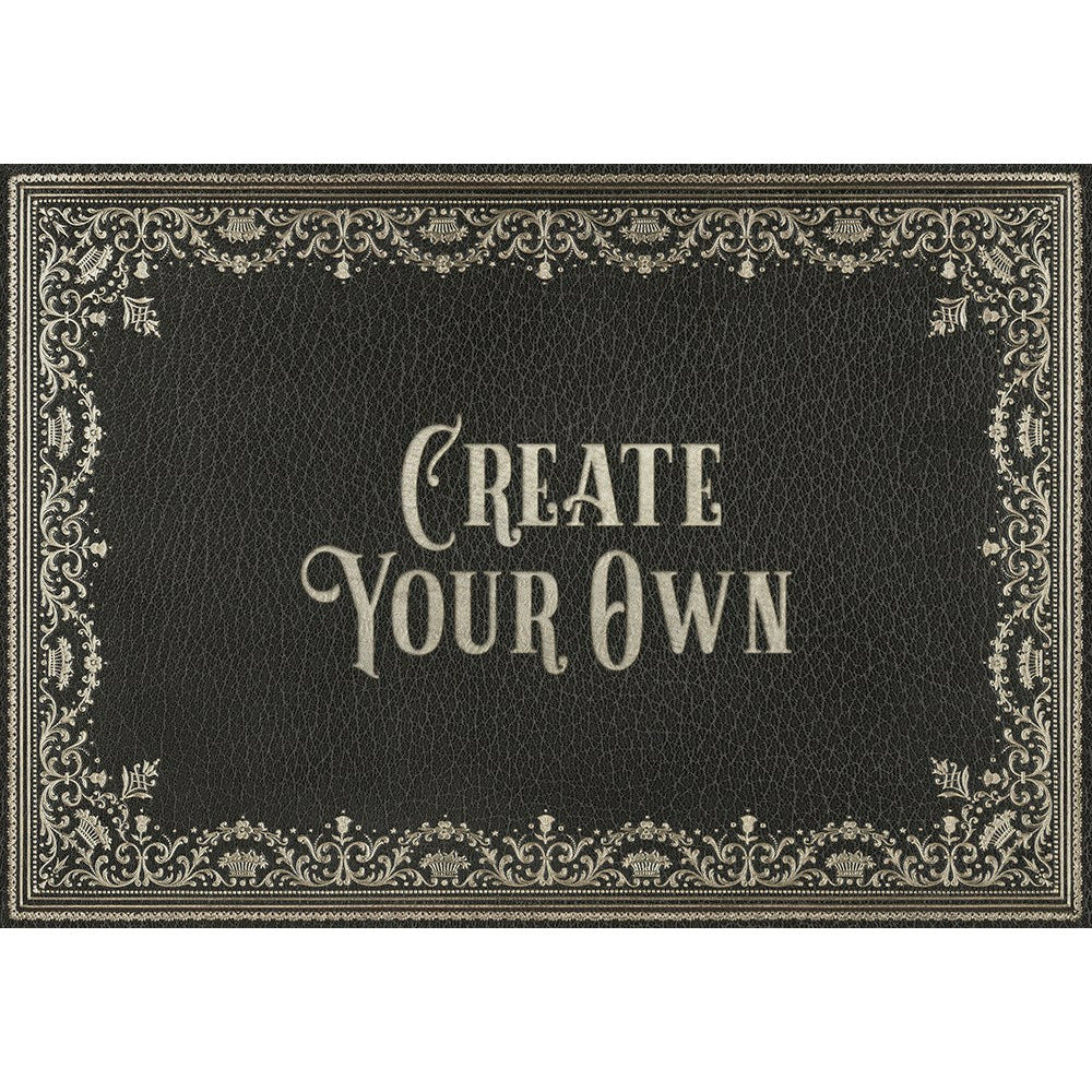 Custom English Library Treatise Vinyl Floor Mat - Non-Slip Desk Chair Mat for Study, Office & Home Decor