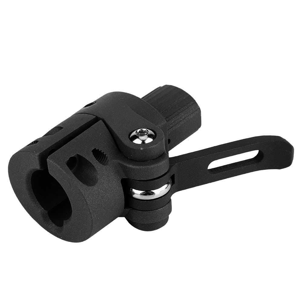 Black Aluminum Alloy Folding Pole Base Replacement for M365 Electric Scooter - Durable Spare Part for Commuting & Urban Travel