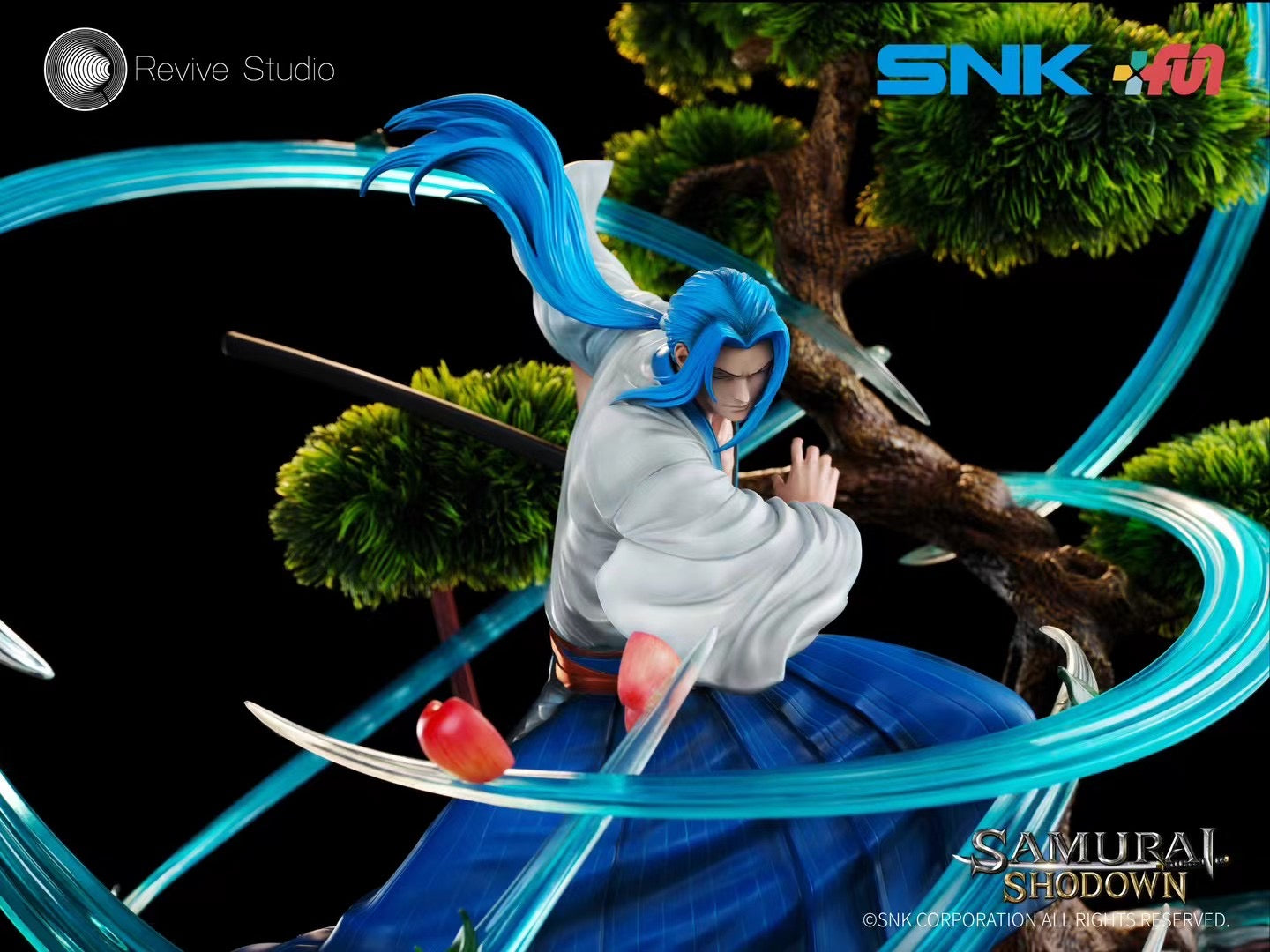 Revive Studio Licensed Samurai Shodown Ukyo Tachibana Action Figure - Official SNK Collectible for Anime Fans & Fighting Game Enthusiasts | Perfect for Display, Cosplay, and Gaming Room Decor
