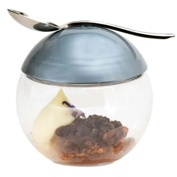 Comatec Kosmo Sphere + Lid 6.7oz Airtight Food Storage Container for Meal Prep, Snacks & Leftovers | BPA-Free Plastic Kitchen Organizer