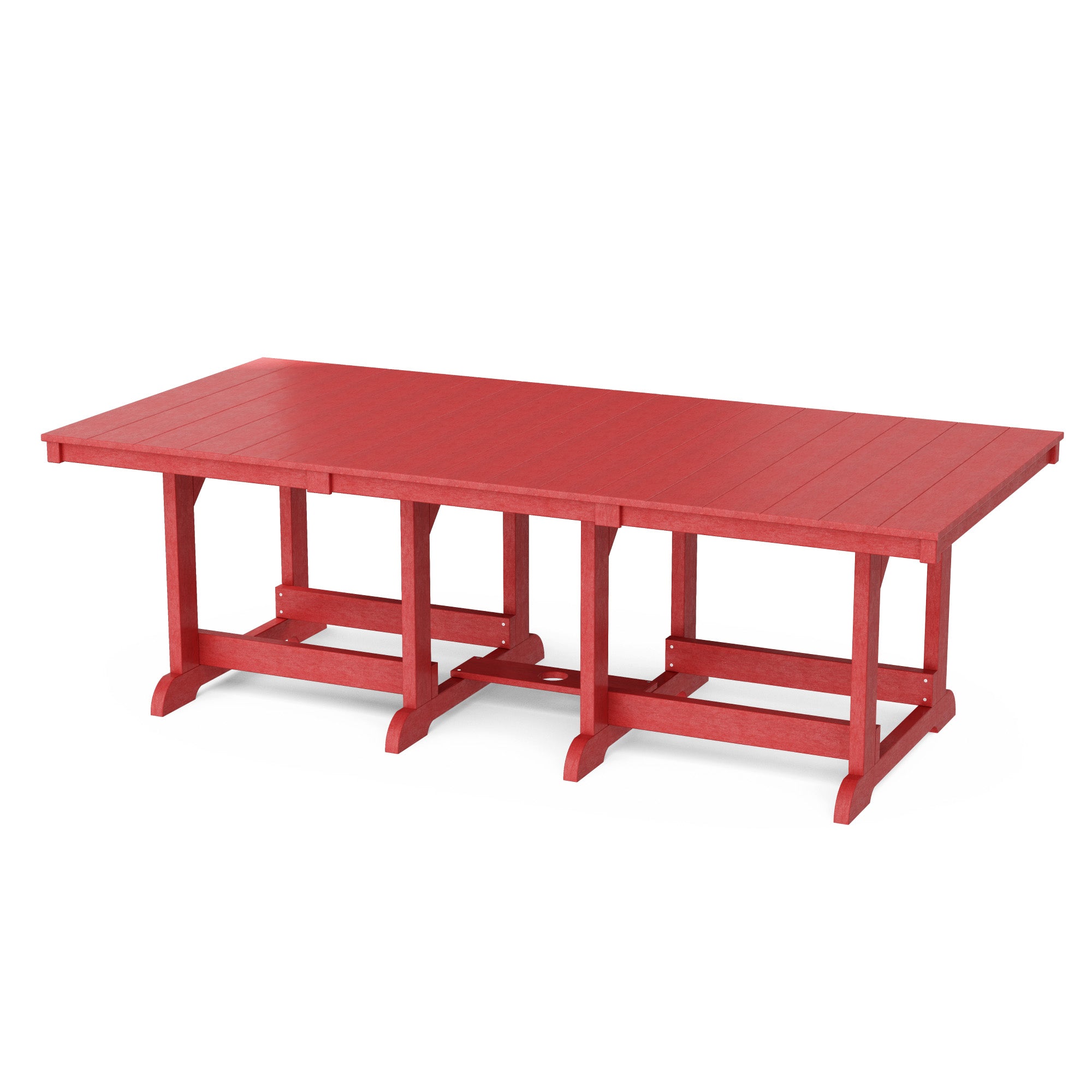 Heritage 44x96 Inch Solid Wood Dining Table - Large Farmhouse Style Dining Room Table for 8-10 People - Perfect for Family Gatherings & Dinner Parties