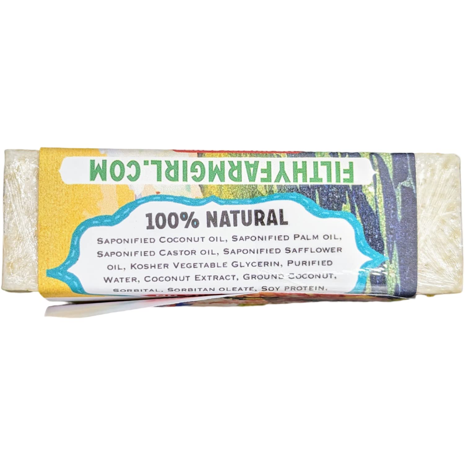 All Natural Coconut Soap Bar for Men - Organic Moisturizing & Exfoliating - Perfect for Surfers & Outdoor Enthusiasts