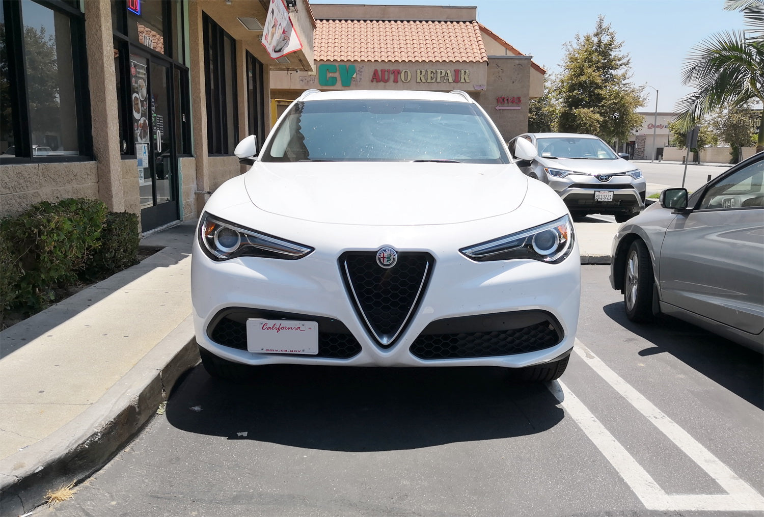 Alfa Romeo Stelvio Front Bumper Tow Hook License Plate Mount Bracket - Compatible with 2018-2023 Models | Perfect for Car Shows, Parking Compliance & Off-Road Adventures