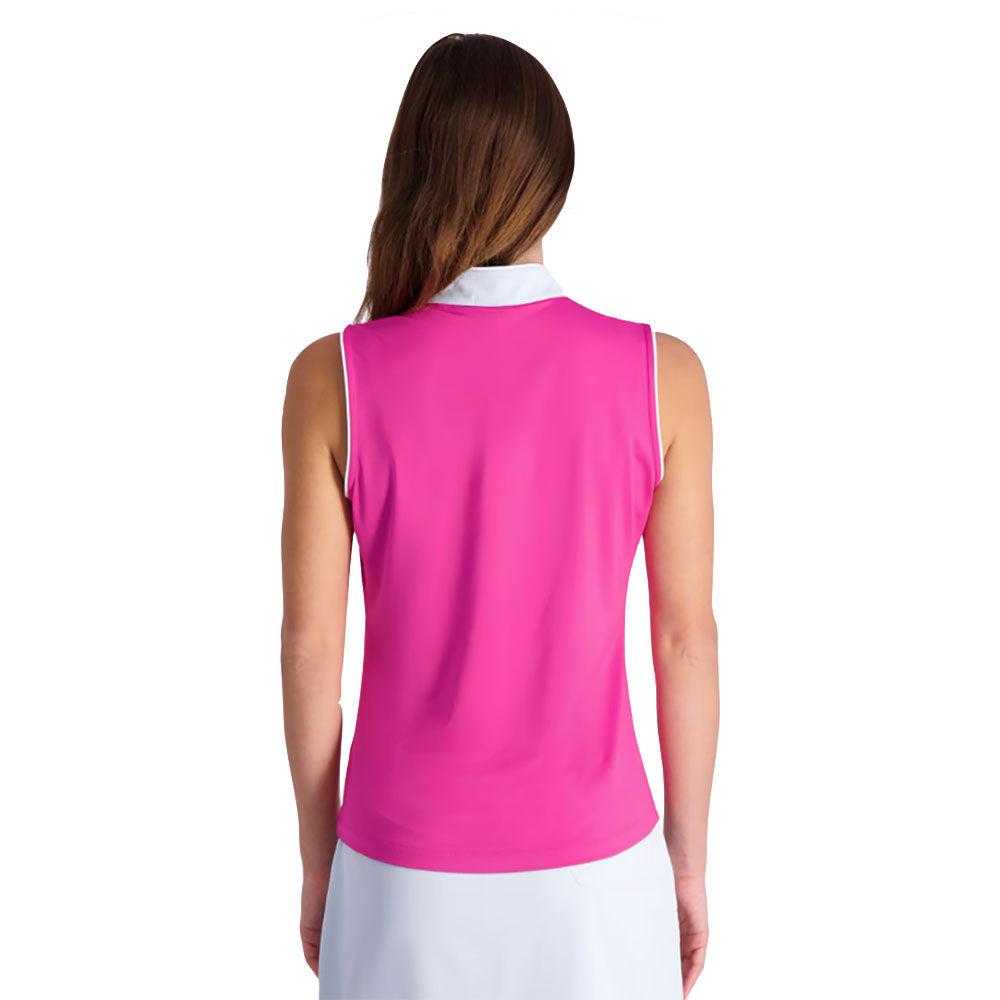 Fairway & Greene Daisy Sleeveless Women's Golf Polo Shirt - Breathable Moisture-Wicking Performance Top for Golf, Tennis & Outdoor Activities