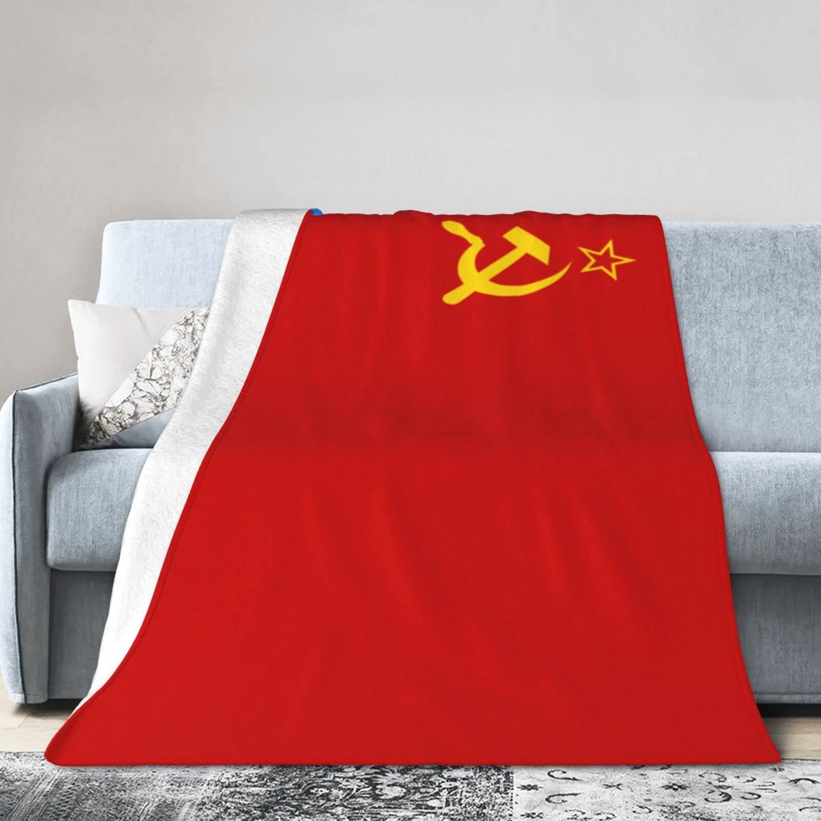 Russian Soviet Federative Socialist Republic Flag Blanket - 80
