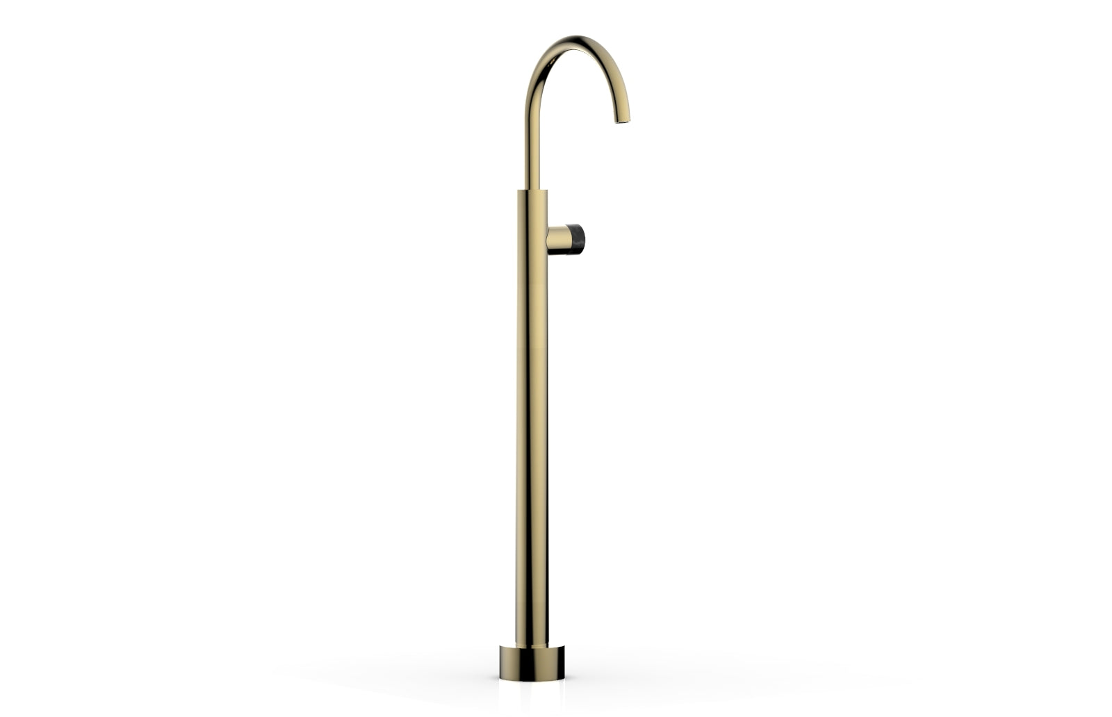 Premium BASIC II Tall Floor Mount Tub Filler with Elegant Marble Handle - Model 230 47 02 - Perfect for Modern Bathrooms & Luxury Spa Retreats