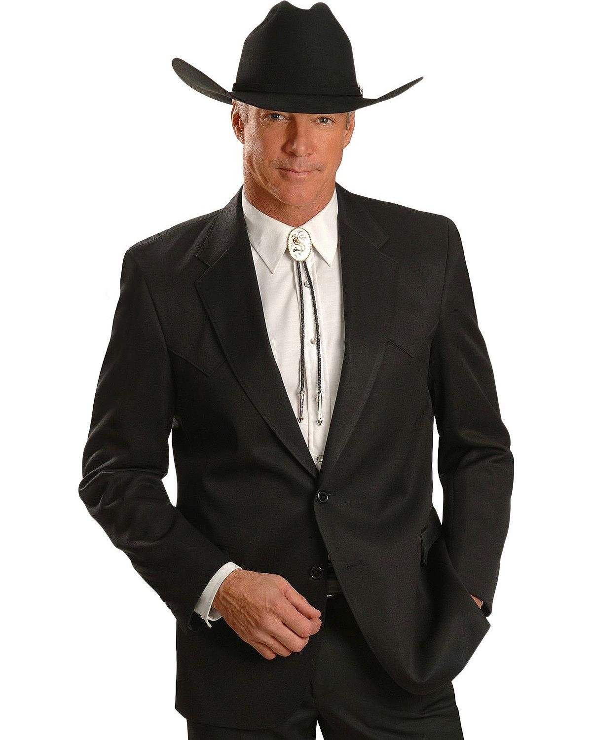 Circle S Men's Lubbock Suit Coat - Short, Regular & Tall Sizes - Black 40R US - Premium Western Blazer for Business Casual & Special Occasions