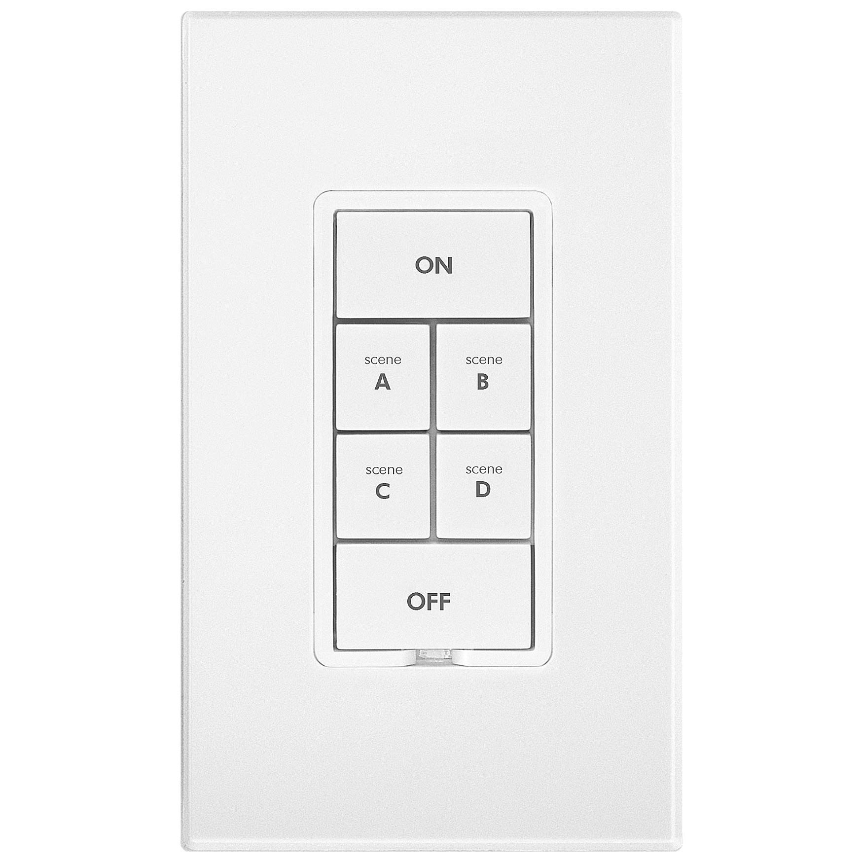 Insteon Smart Dimmer 6-Button Keypad - KeypadLinc In-Wall Lighting Controller (White, Model 2334-232) | Works with Alexa & Google Assistant via Insteon Hub | Perfect for Smart Home Automation & Voice Control