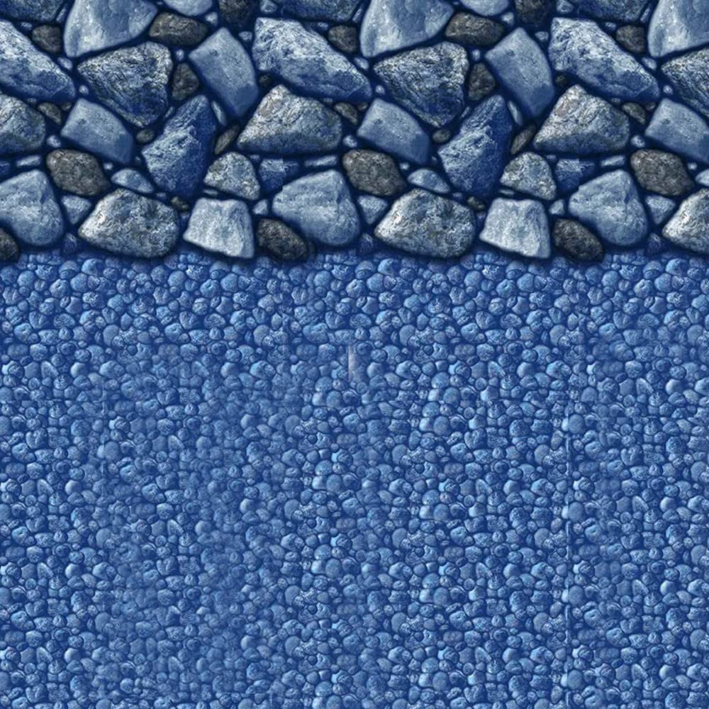 Smartline Coastal Rock 12-Foot Round Pool Liner | Overlap Style | 54-Inch Wall Height | 25 Gauge Virgin Vinyl | Above-Ground Swimming Pool Replacement | Perfect for Steel-Sided Pools | Durable & Weather-Resistant for Outdoor Use