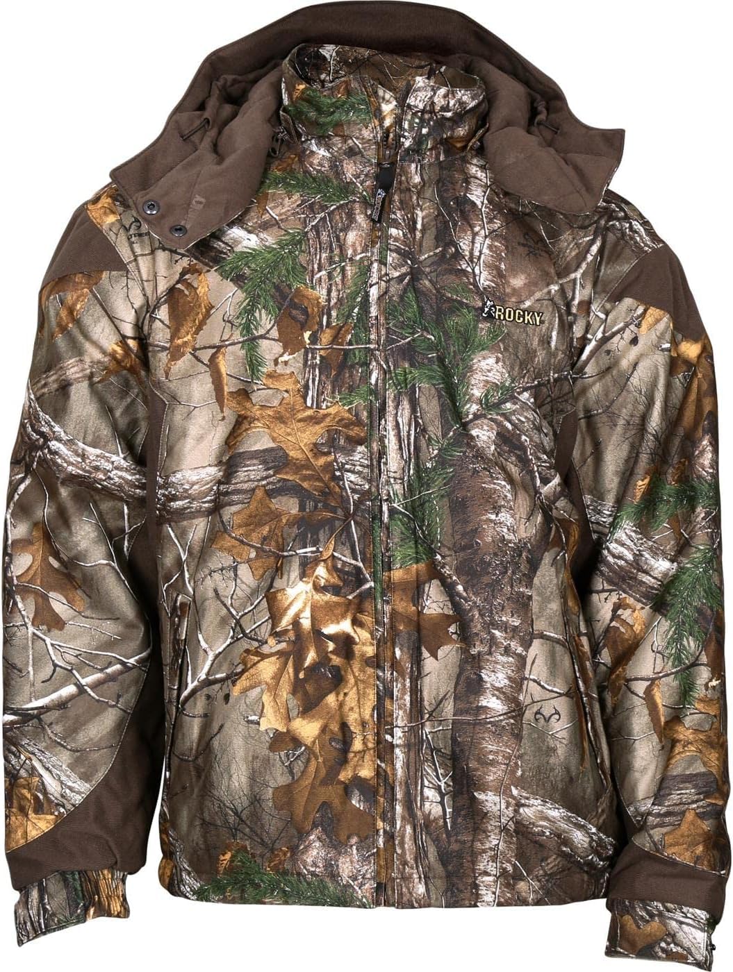 ROCKY ProHunter Insulated Waterproof Camo Parka Jacket for Men - Winter Hunting Coat with Warm Lining, Windproof & Water-Resistant Outdoor Gear - Perfect for Cold Weather Hunting, Camping & Hiking