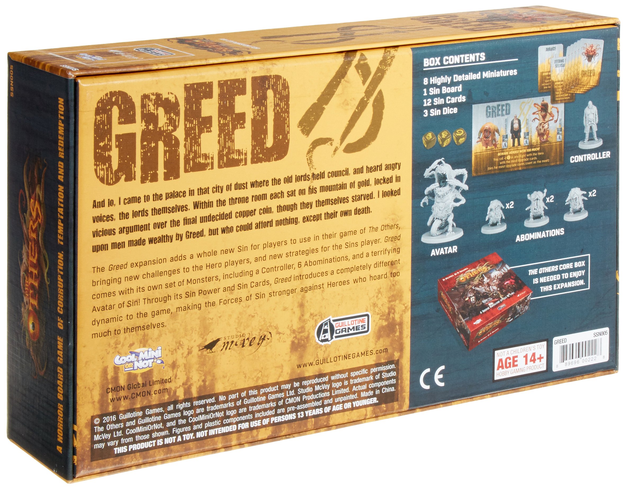 CMON The Others Greed Board Game - Strategic Horror Survival Game for Game Nights and Family Gatherings
