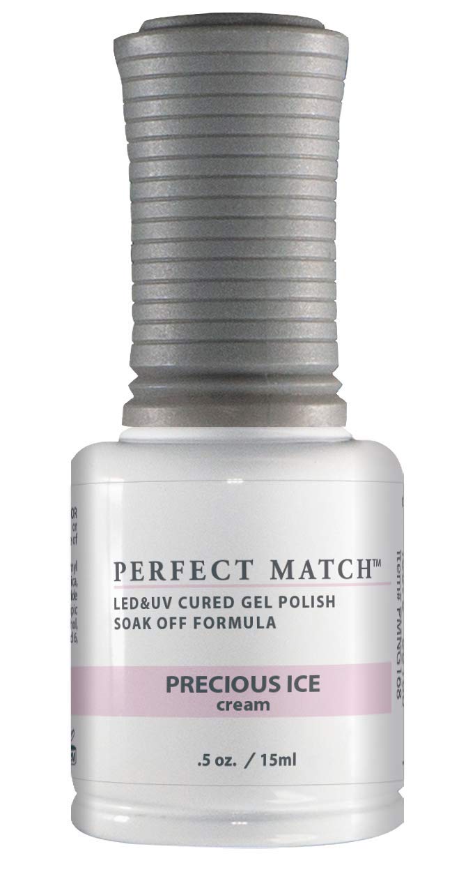 LECHAT Perfect Match Gel Polish - Precious Ice 0.5oz (PMS168) | Long-Lasting Nail Lacquer for Salon-Quality Manicures at Home | Perfect for Weddings, Parties & Special Occasions