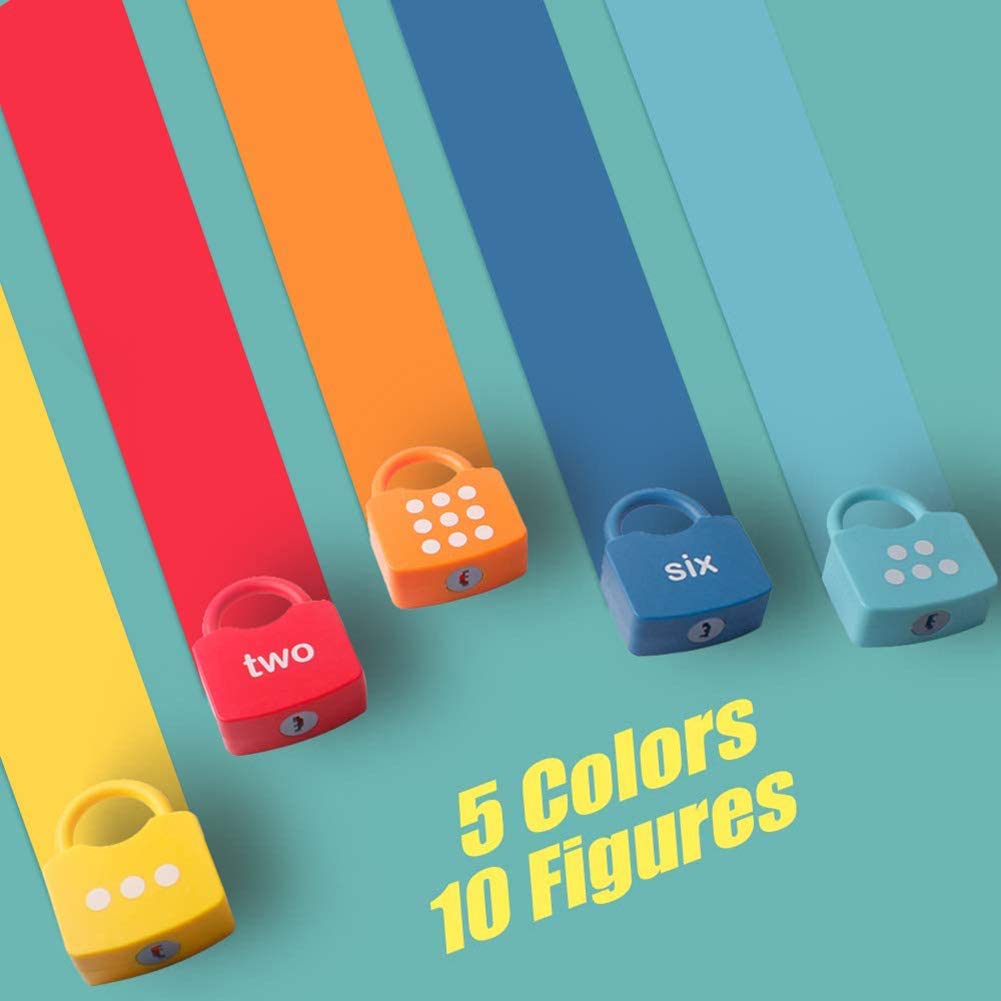 Willcome Kids Learning Locks with Keys - Numbers Matching & Counting Montessori Toys for Toddlers Ages 3+ | Early Math Educational Games for Preschool Classroom & Homeschool Learning Activities