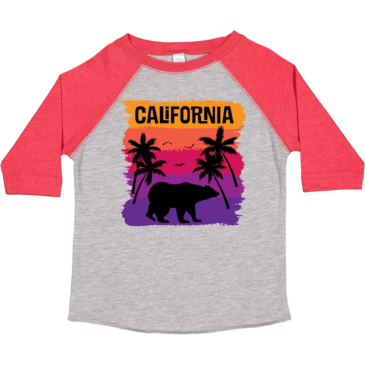 Inktastic California Sunset Vacation Beach Toddler T-Shirt - Cute Summer Graphic Tee for Boys & Girls - Soft Cotton Kids Shirt for Beach Trips, Family Vacations & Outdoor Adventures