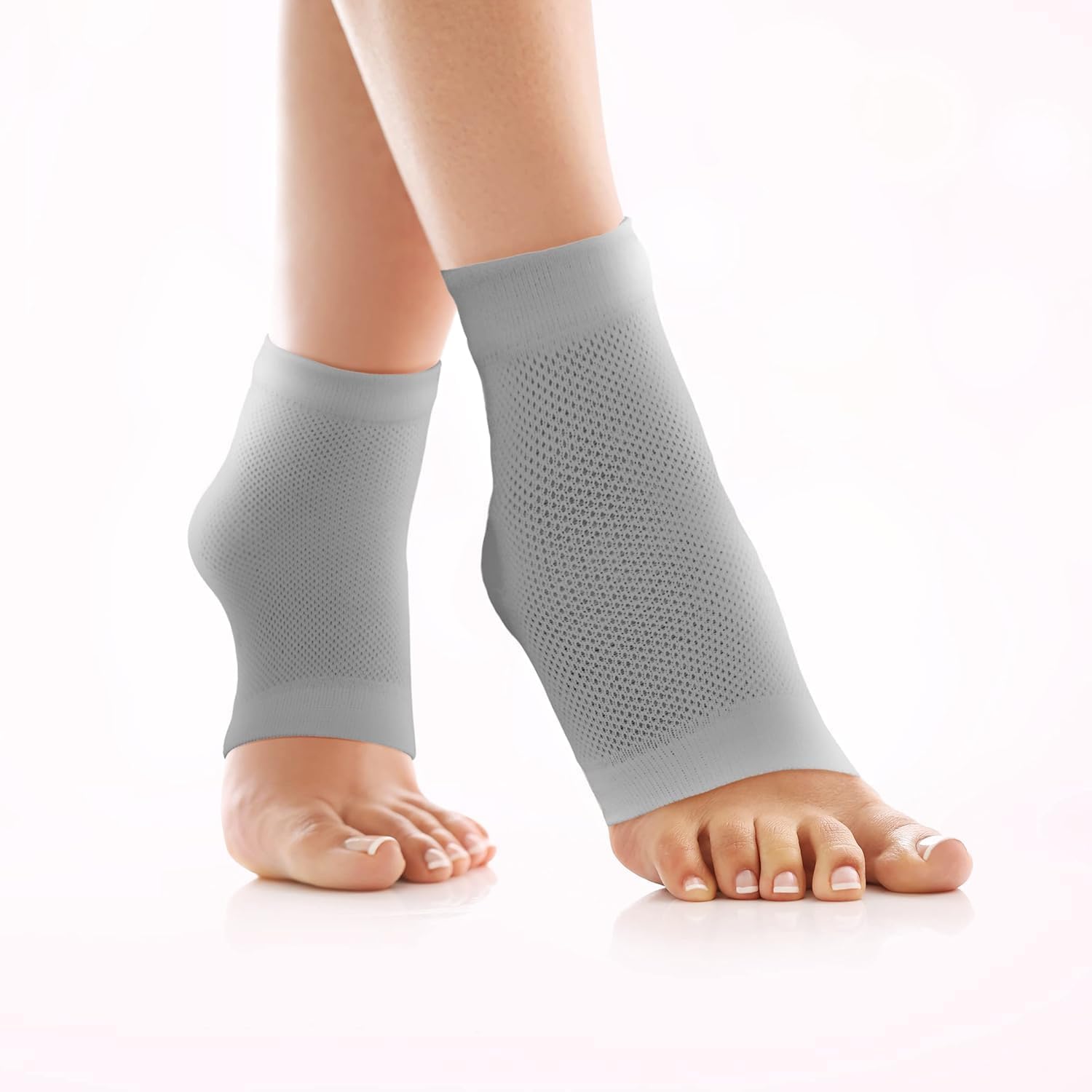 ZEXREL® Silicone Gel Heel Socks for Dry Cracked Heels - Pain Relief & Cushion Support for Plantar Fasciitis, Swelling & Foot Care - Men & Women - Ideal for Running, Walking & Daily Comfort