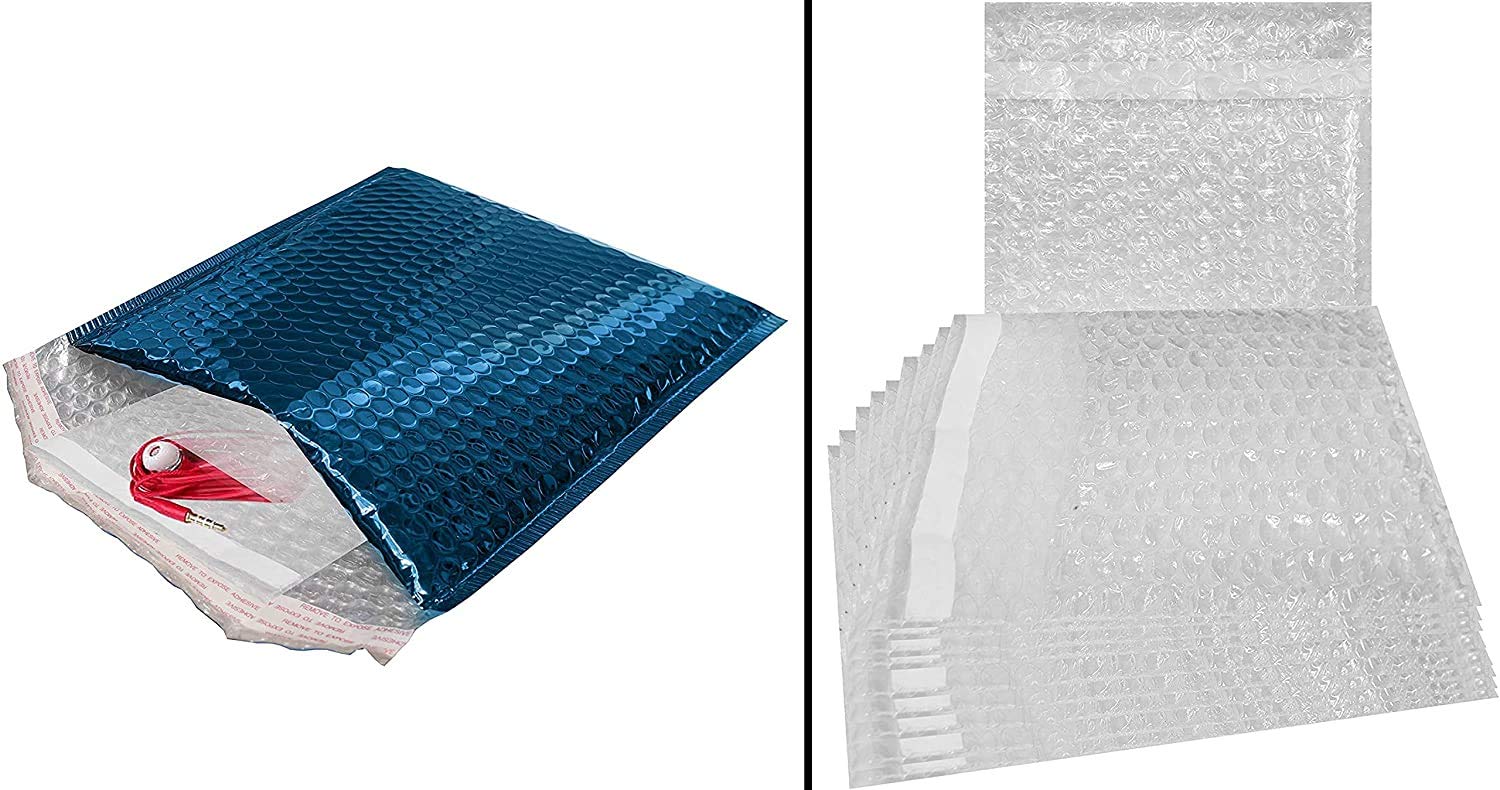ABC Clear Bubble Out Bags, 3.5 x 4 Inches - 1300 Pack Polyethylene Self-Seal Bubble Pouches for Shipping & Packaging | Protective Cushioning Bubble Mailers | Ideal for Ecommerce, Jewelry, Small Parts & Fragile Items