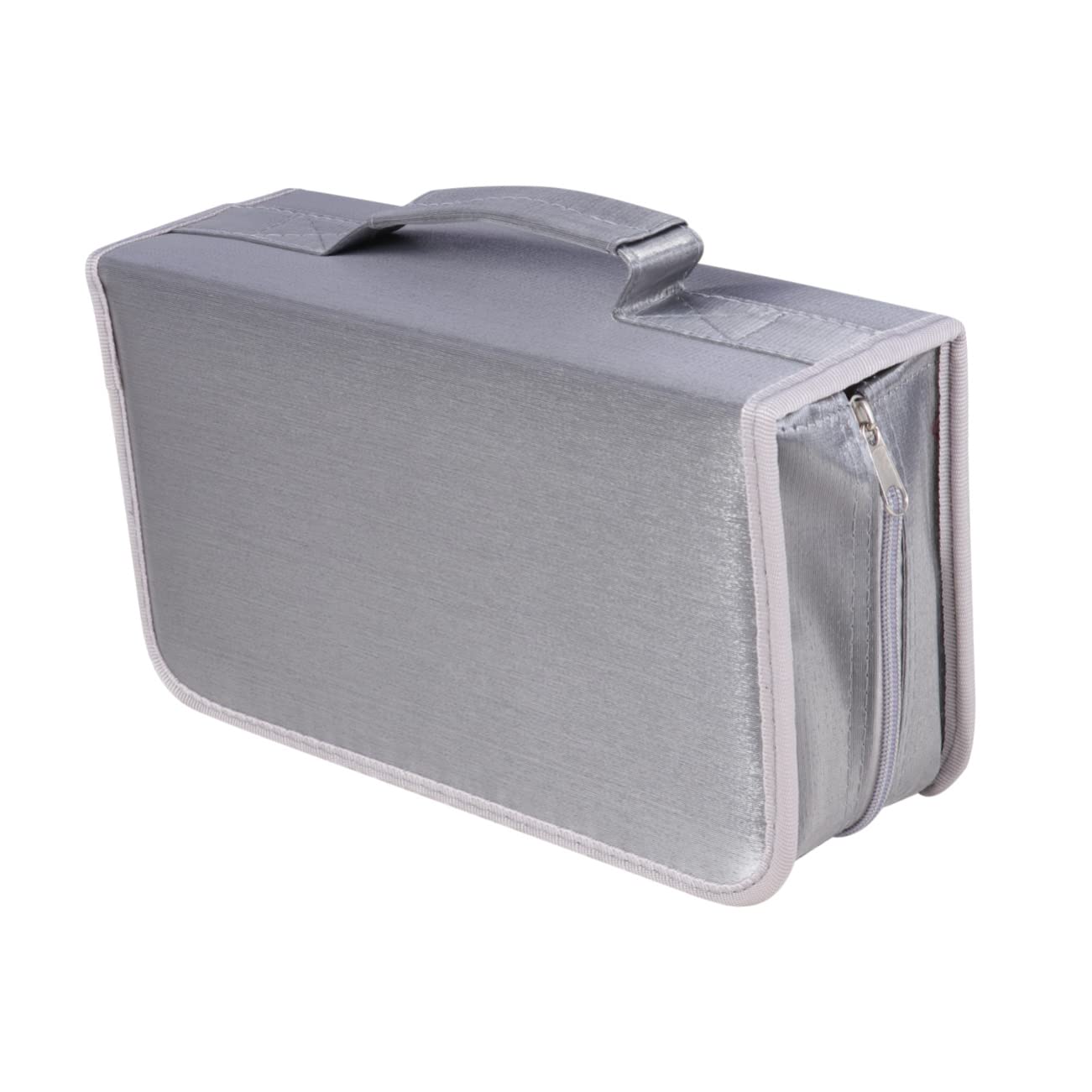 PartyKindom 2-Piece 128-Capacity Heavy Duty CD/DVD Storage Case with Zipper - Portable Organizer for DVDs, CDs, Games & Media - Perfect for Home, Office, Travel & Party Storage Solutions