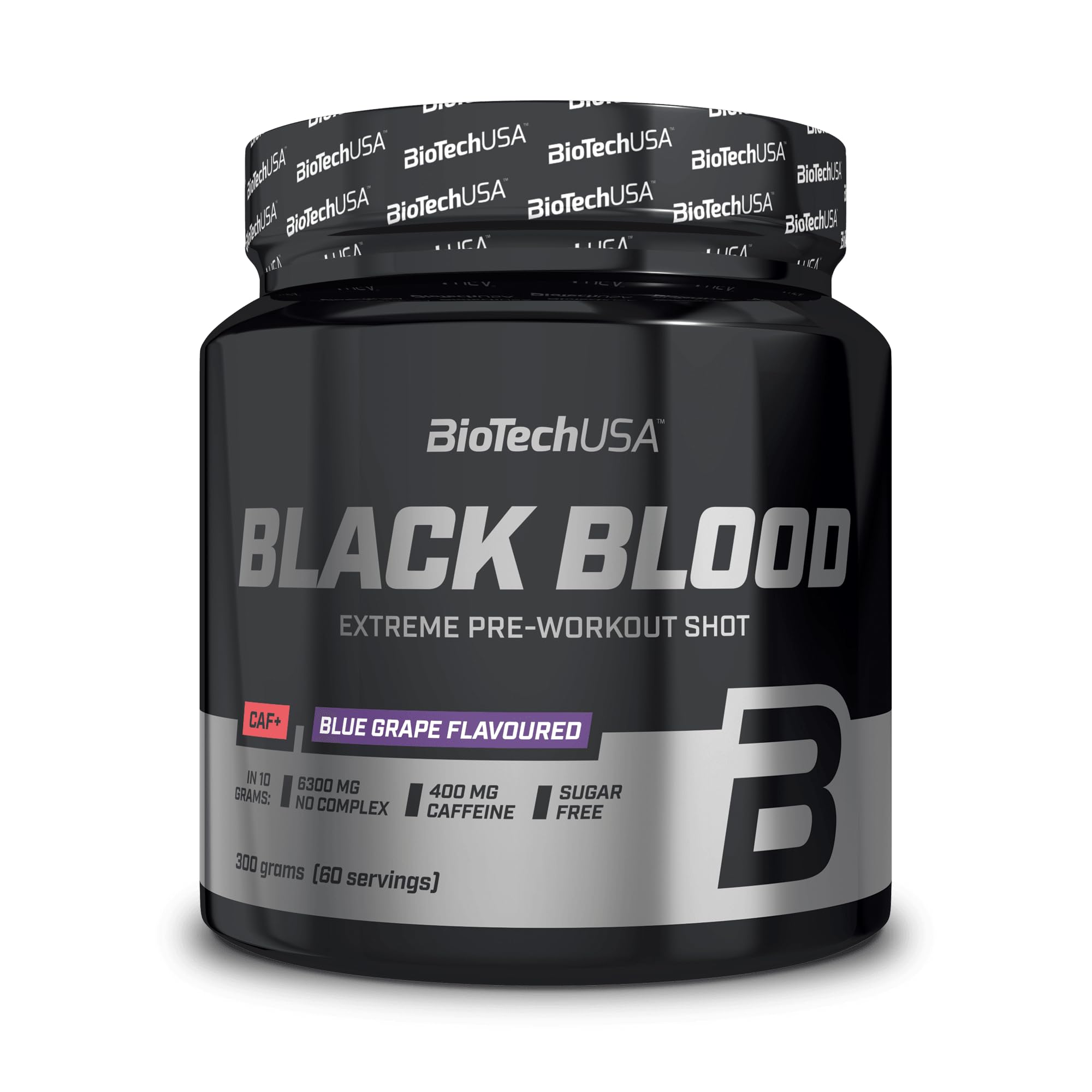 Black Blood CAF+ Energy Booster Powder - 300g Cola Flavor | Pre-Workout Supplement for Gym & Fitness | Enhance Performance & Focus
