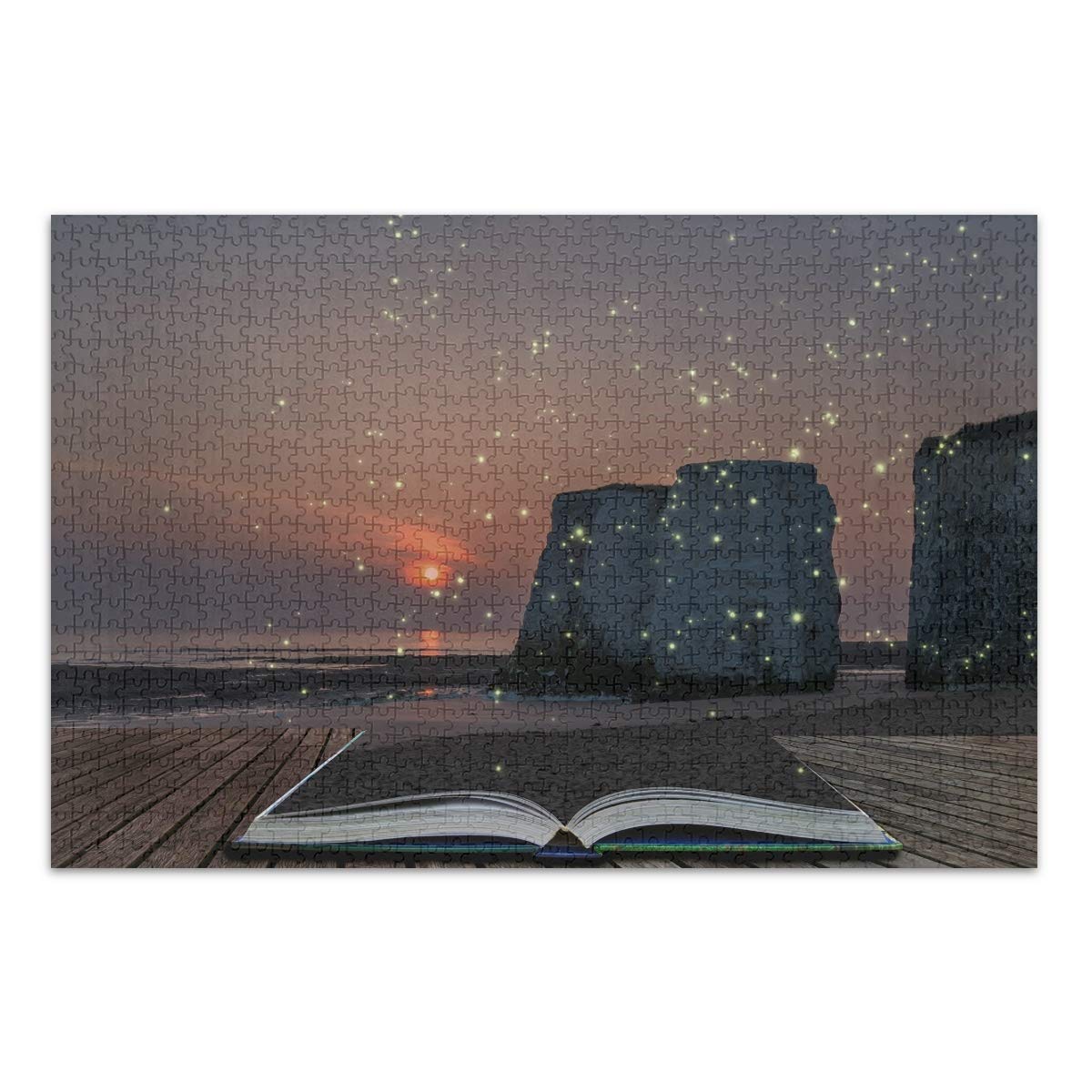 500-Piece Firefly Book Jigsaw Puzzle for Adults - Challenging Educational Puzzle Toy with Mesh Storage Bag | Perfect for Family Game Night, Brain Training & Home Decor | Beautiful Fresh Design 2012829