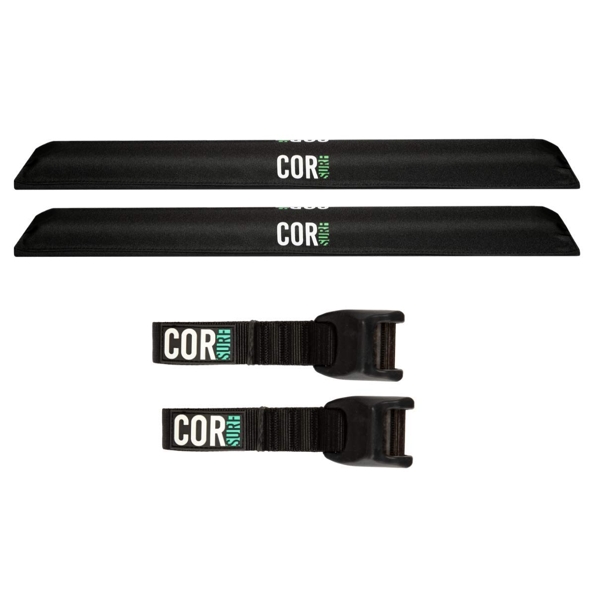 Premium Aero Roof Rack Pads with Scratch-Resistant Silicone Buckle Tie Down Straps (28
