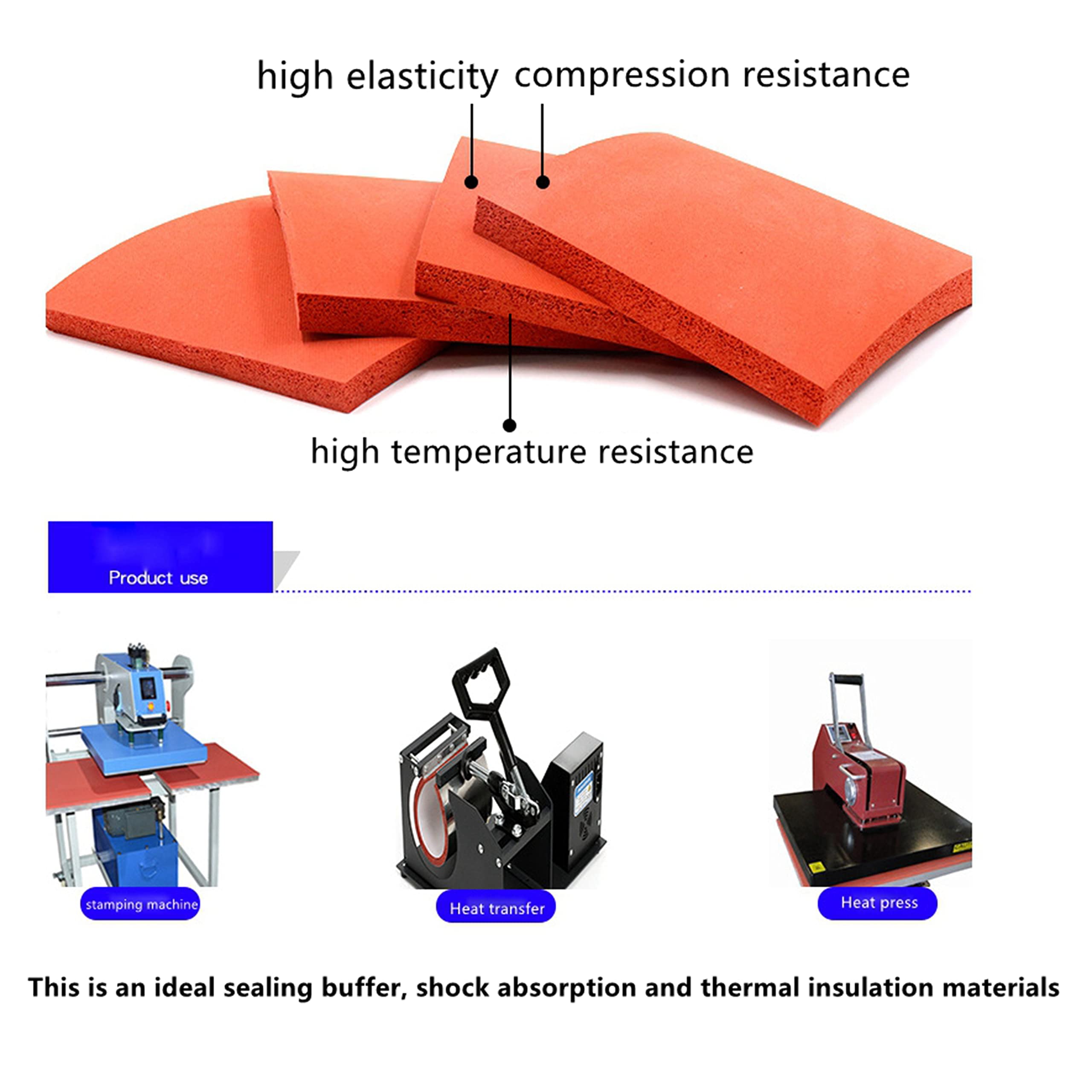 Heat Resistant Silicone Sponge Foam Rubber Sheet - 11.8