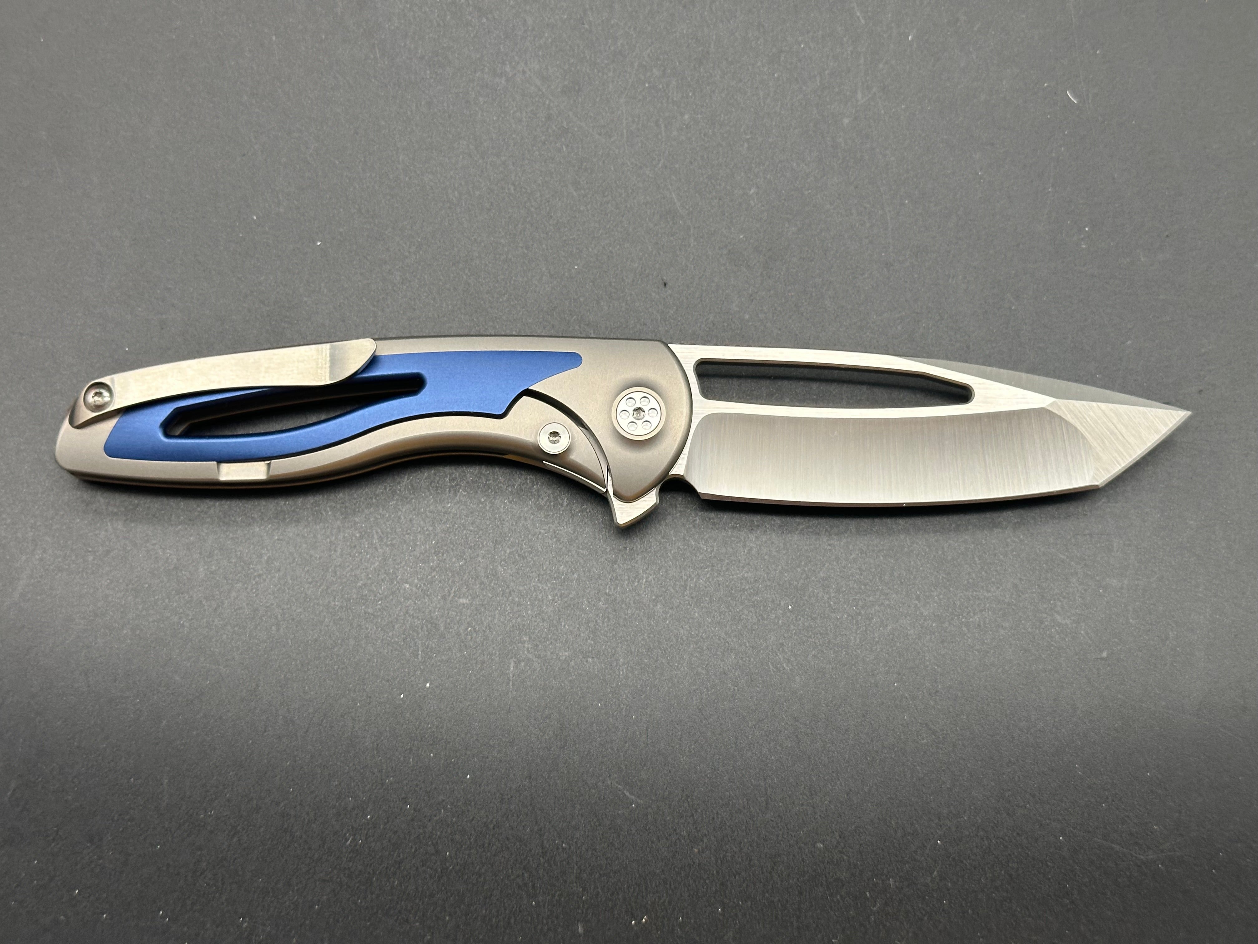 Sharp By Design Apex Titanium Folding Knife with Premium S90V Steel Blade - EDC, Outdoor Camping & Survival Gear