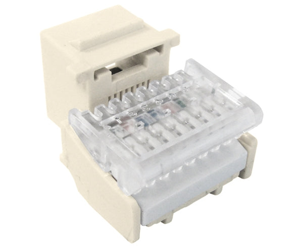 CAT3 Keystone Jack - H Style RJ11 Telco Jack in Black | High-Speed Internet & Telephone Connection for Home & Office Networking