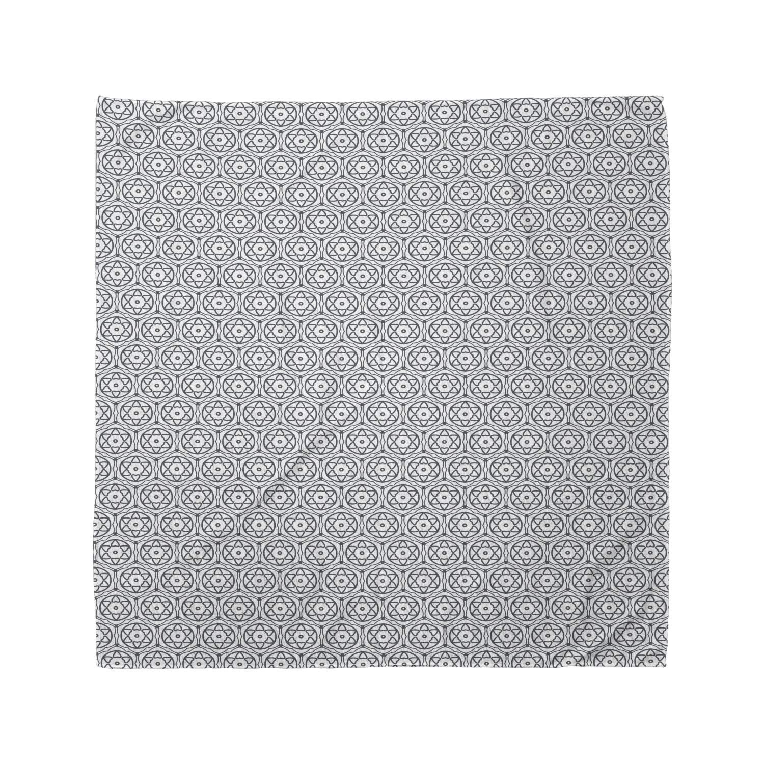 Ambesonne Abstract Bandana - Floral Ornate Art Design Unisex Head & Neck Scarf for Men & Women | Perfect for Outdoor Activities, Festivals & Fashion Accessories