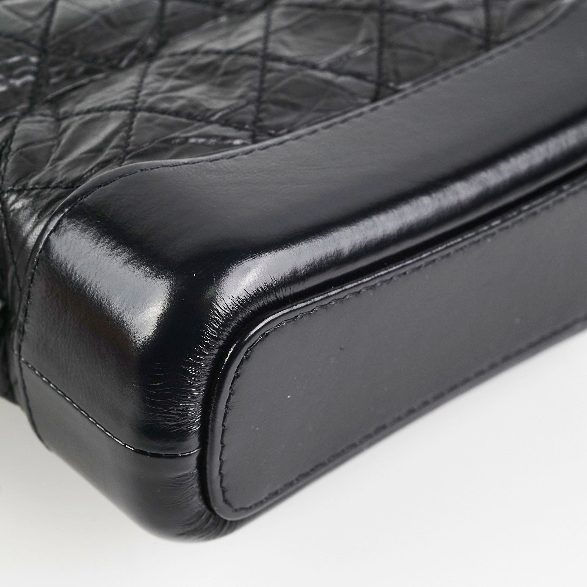 Chanel Small Gabrielle Black Leather Shoulder Bag - Luxury Designer Handbag for Women | Perfect for Evening Parties, Date Nights & Special Occasions