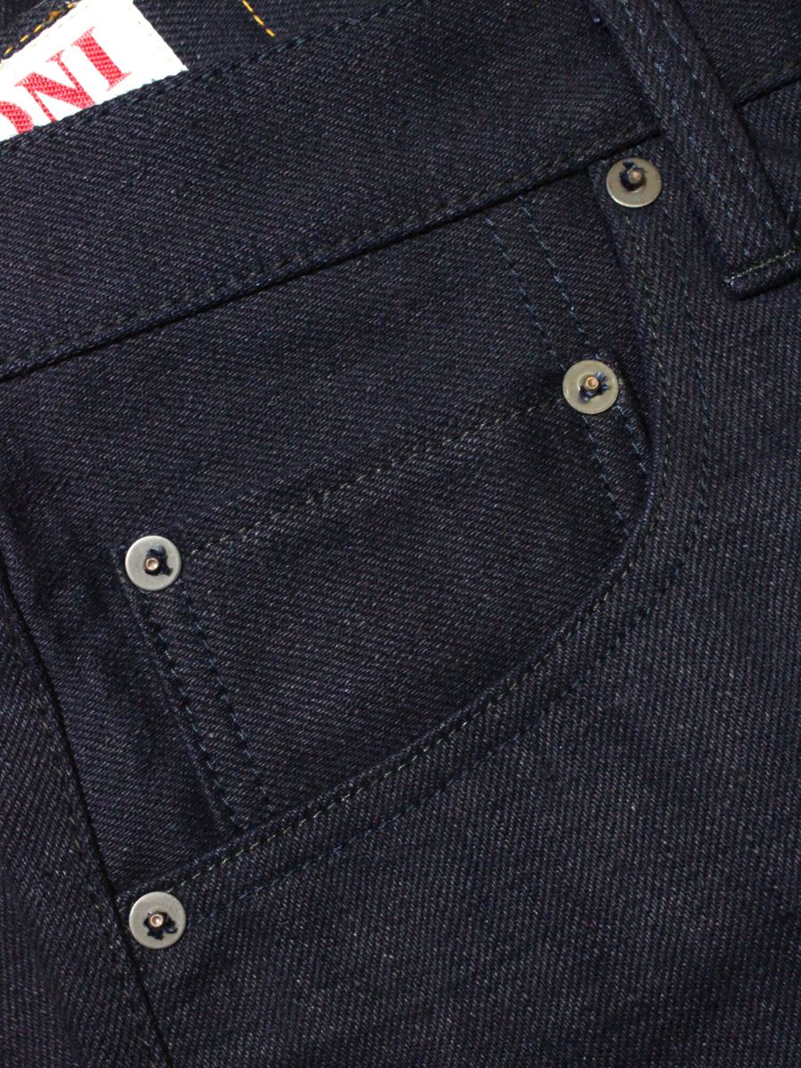 ONI 602 17oz Deep Indigo Raw Selvedge Denim Jeans - Regular Tapered Fit for Men | Premium Japanese Jeans for Casual Wear & Street Style