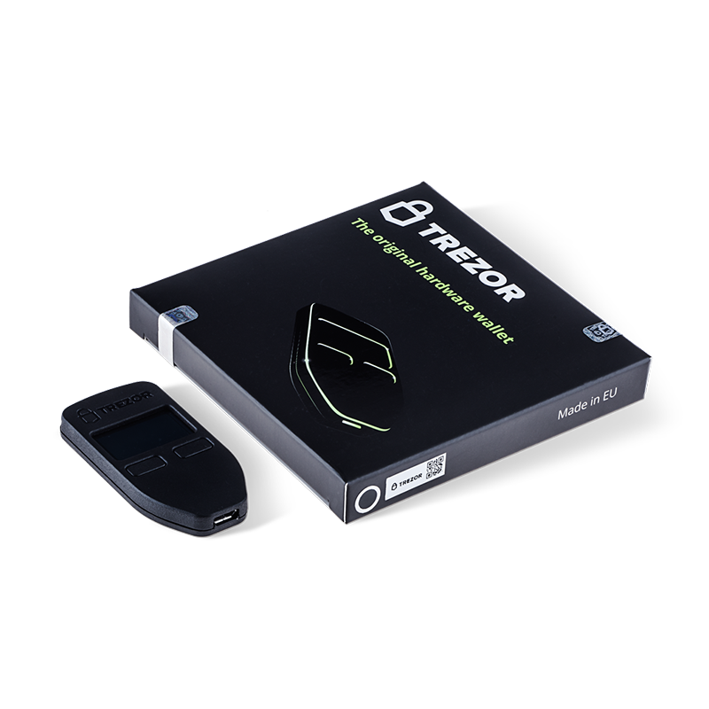 Trezor One - Secure Bitcoin & Cryptocurrency Hardware Wallet for Safe Crypto Storage | Ideal for Online Trading, Long-Term Investors & Digital Asset Protection