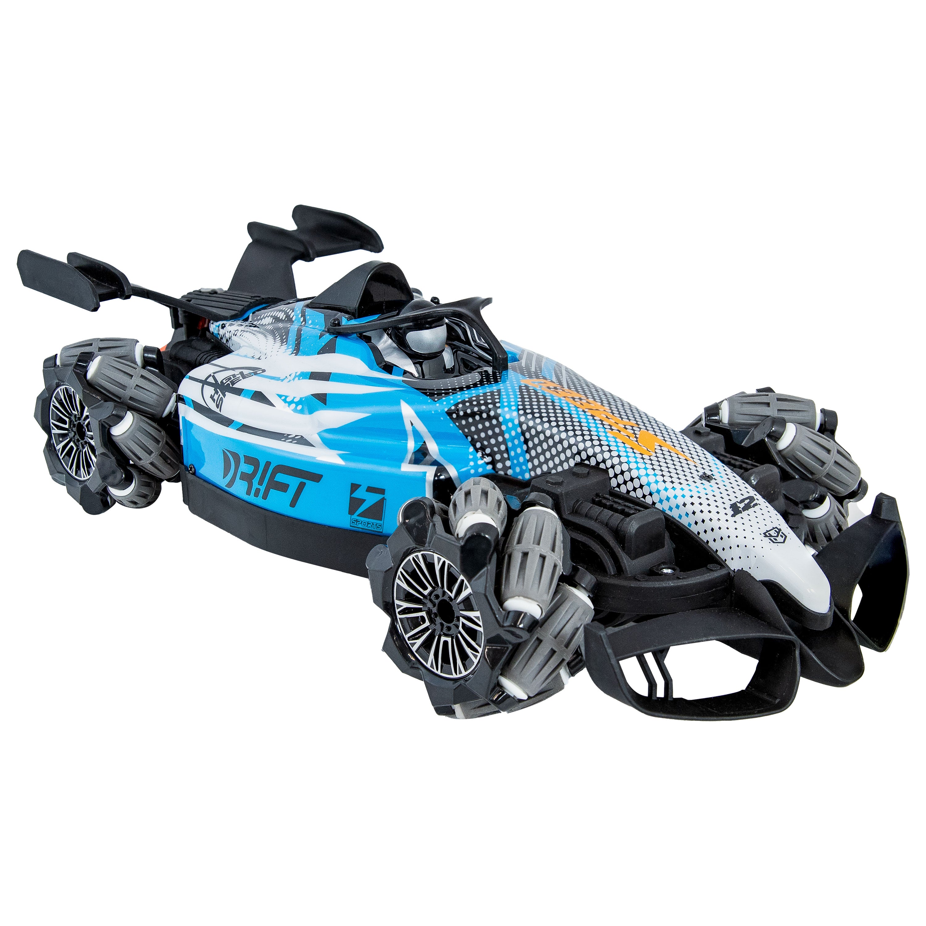 Sunnydaze Gesture Sensing Remote Control RC Car with Dual Controllers - Stunt Racing Toy for Kids & Adults, Indoor & Outdoor Play