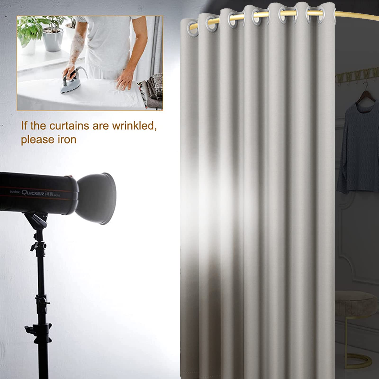 TEENKON 55-inch Portable Dressing Room with Privacy Curtain - Folding Changing Room for Mall, Office & Home Use - Includes Hanging Rod & Hooks for Easy Setup | Perfect for Retail Stores, Fitting Areas & Personal Space Dividers