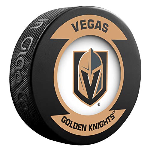 Official Vegas Golden Knights NHL Hockey Puck - Licensed Retro Collectible for Fans, Games, and Memorabilia Displays