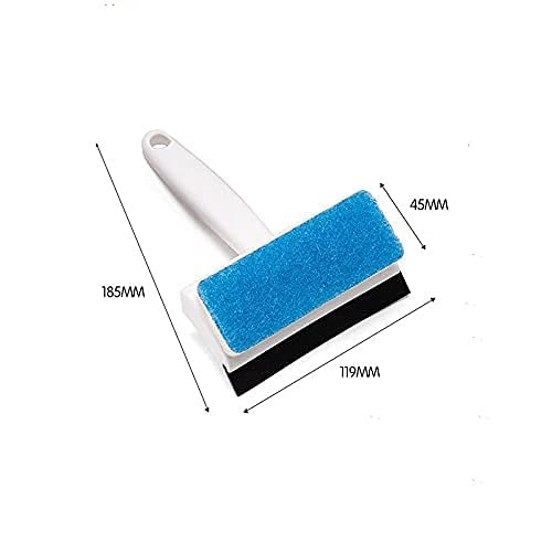 NG CREATION 2-in-1 Glass Cleaner - Double Sided Wiper Brush & Sponge for Mirrors, Tiles, Grout & Pots | Perfect for Kitchen, Bathroom & Car Window Cleaning