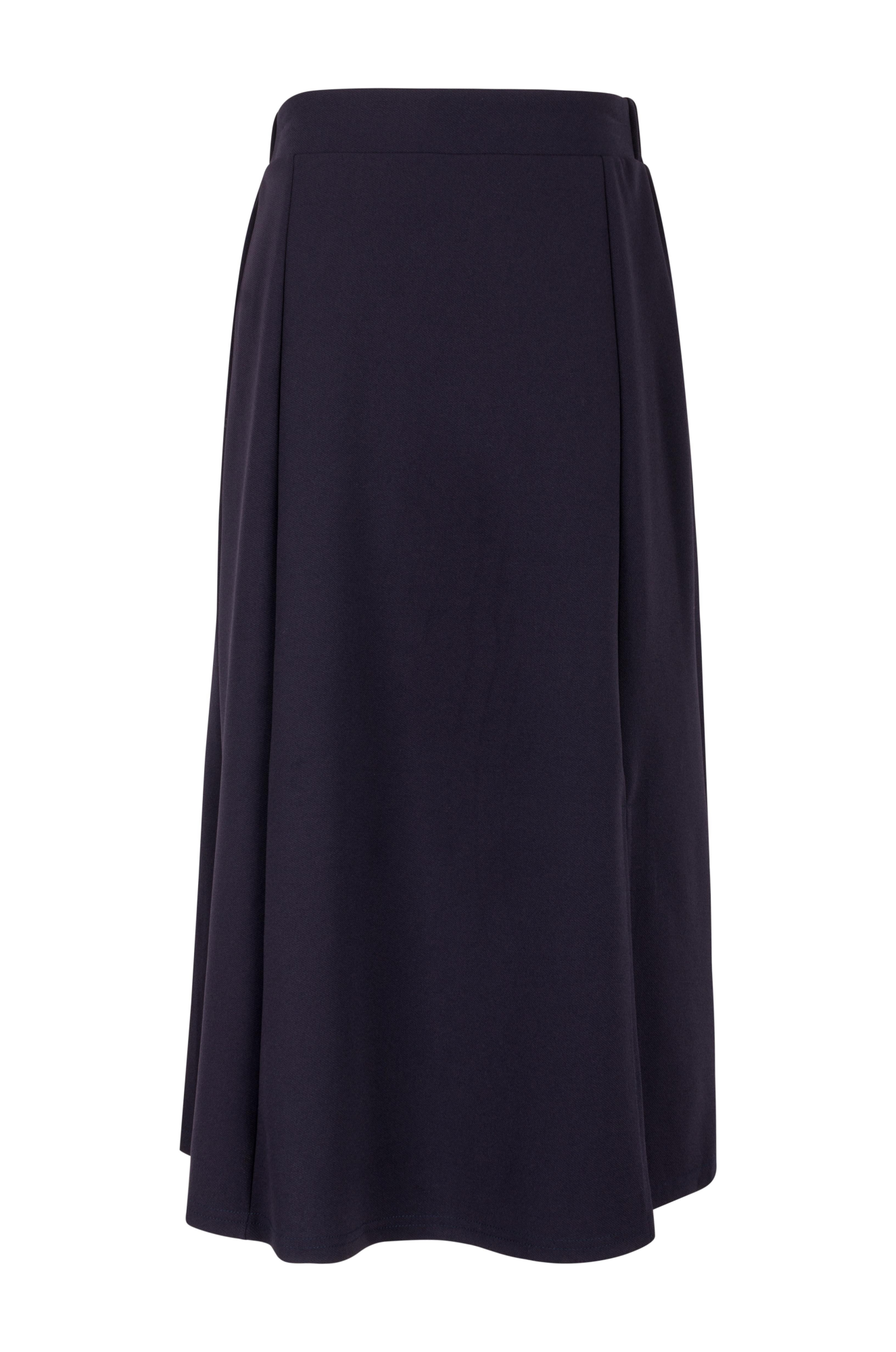 Poly Elastane 6-Panel Skirt in Navy Blue | Stretchy Comfortable Women's Skirt | Perfect for Casual Wear, Office Outfits & Summer Dressing | Style 4471ZR