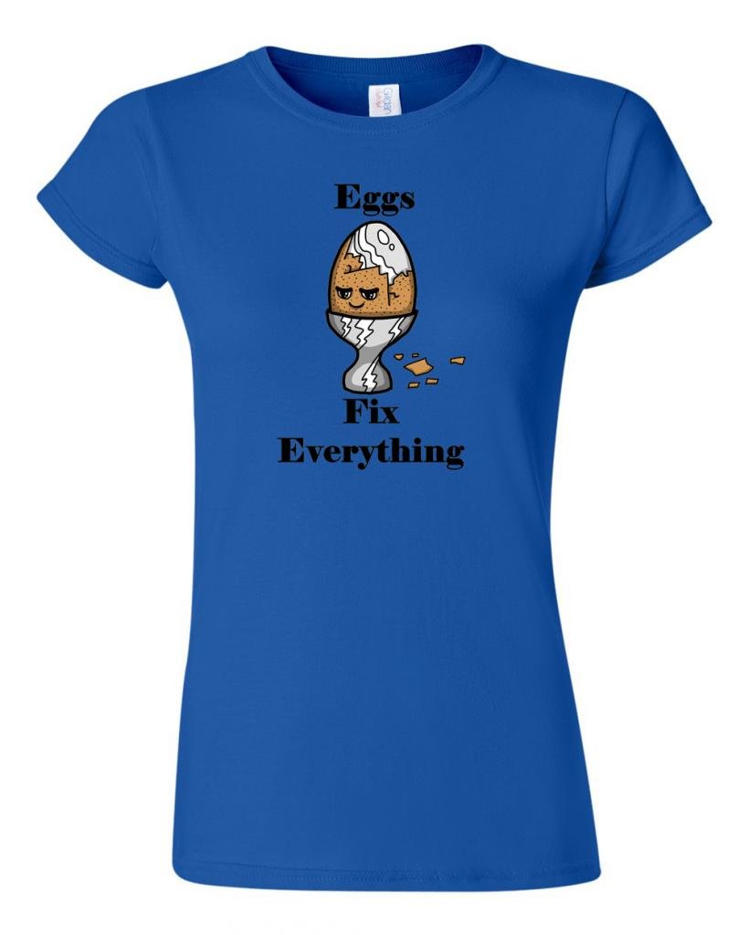 Junior Eggs Fix Everything T-Shirt - Fun Novelty Tee for Kids