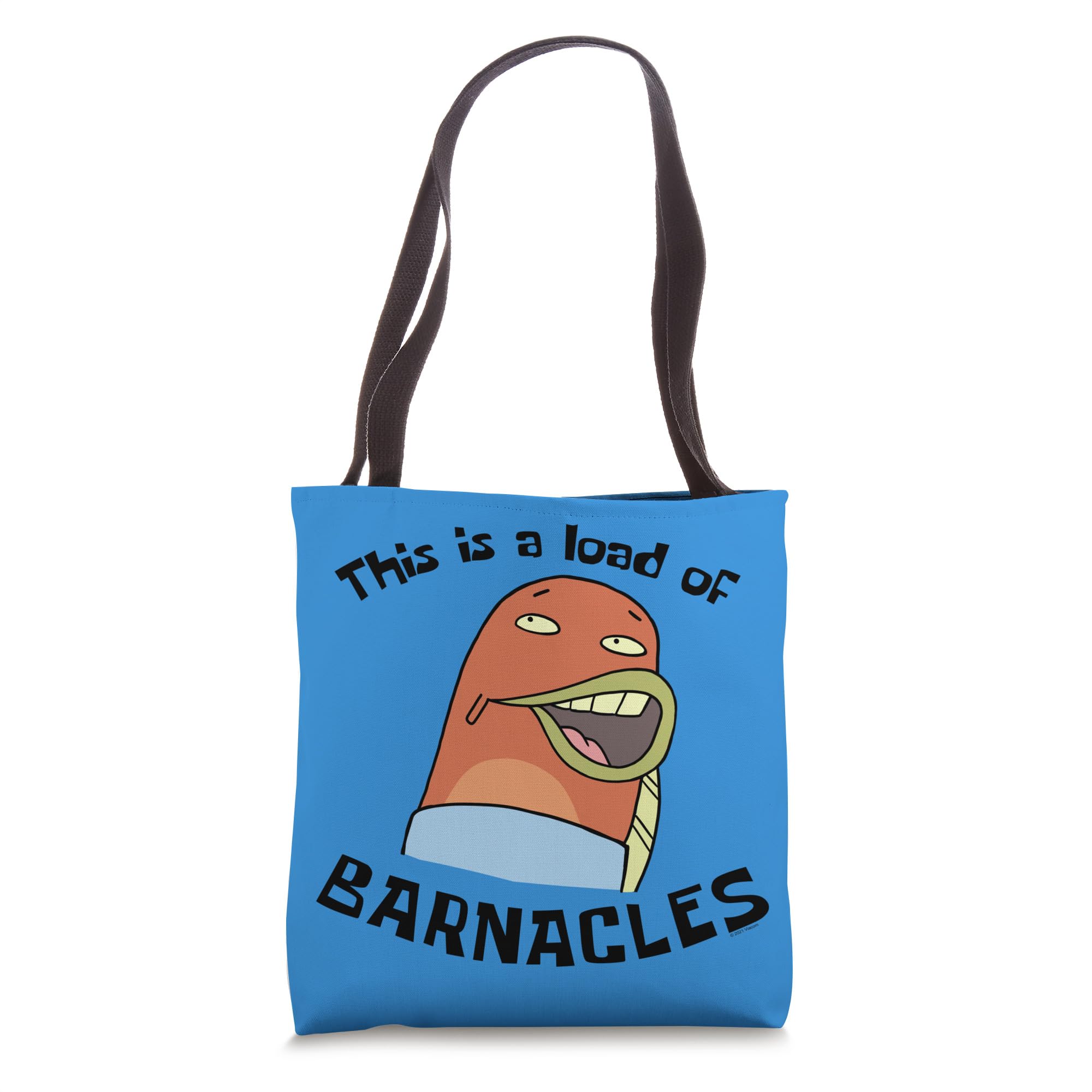 SpongeBob SquarePants 'This Is A Load Of Barnacles' Tote Bag - Durable Canvas Shopping Bag for Beach, Grocery & School - Funny Cartoon Gift for Fans
