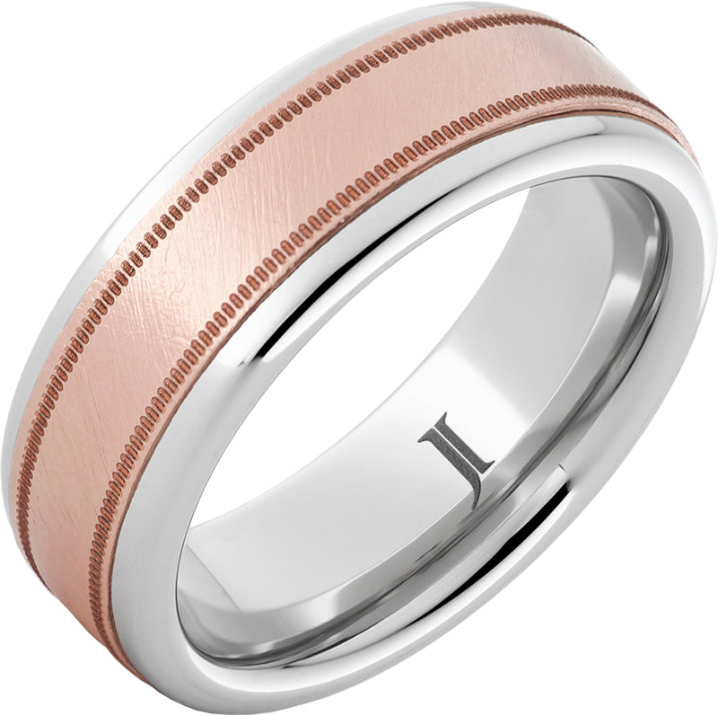 14K Rose Gold Florentine Ring for Women - Vintage Inspired Floral Engagement Ring - Perfect for Weddings, Anniversaries & Special Occasions
