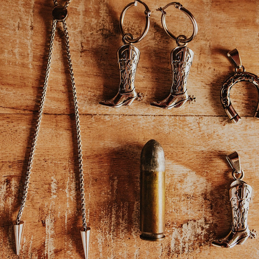 Charm Coven Hoedown Cowboy Boot Charm - Western Style Boot Shoe Charms for Jewelry Making, DIY Crafts & Bracelet Accessories - Perfect for Country Music Fans, Cowgirl Outfits and Western Themed Parties