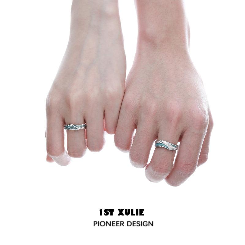 Sterling Silver Adjustable Couple's Rings for Him & Her - Perfect for Anniversaries, Weddings, and Romantic Gifts