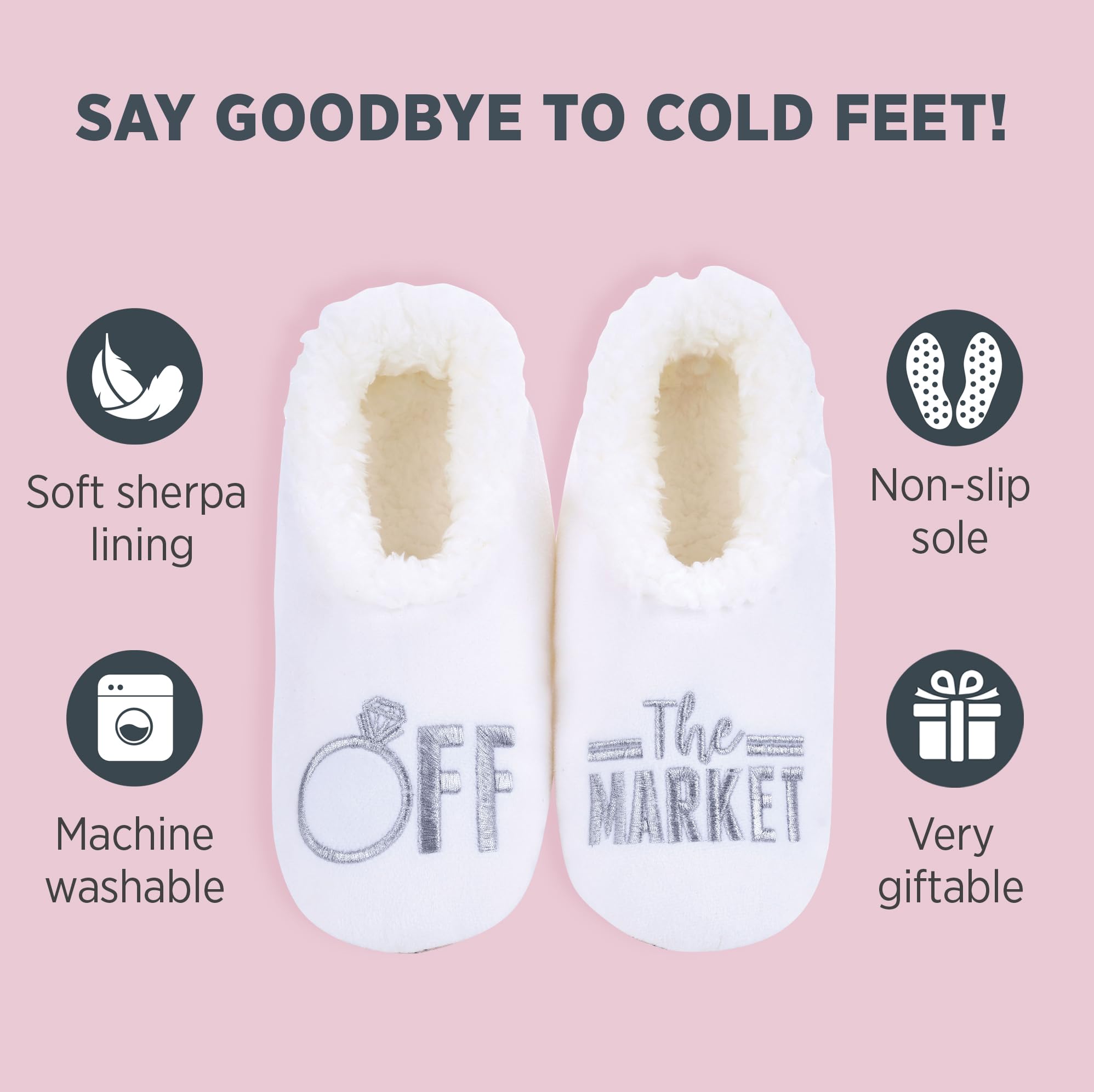 Cozy Non-Slip Fuzzy Slipper Socks for Women - Funny Pairable House Slippers | Perfect for Indoor Comfort, Lounge Wear & Gift Giving
