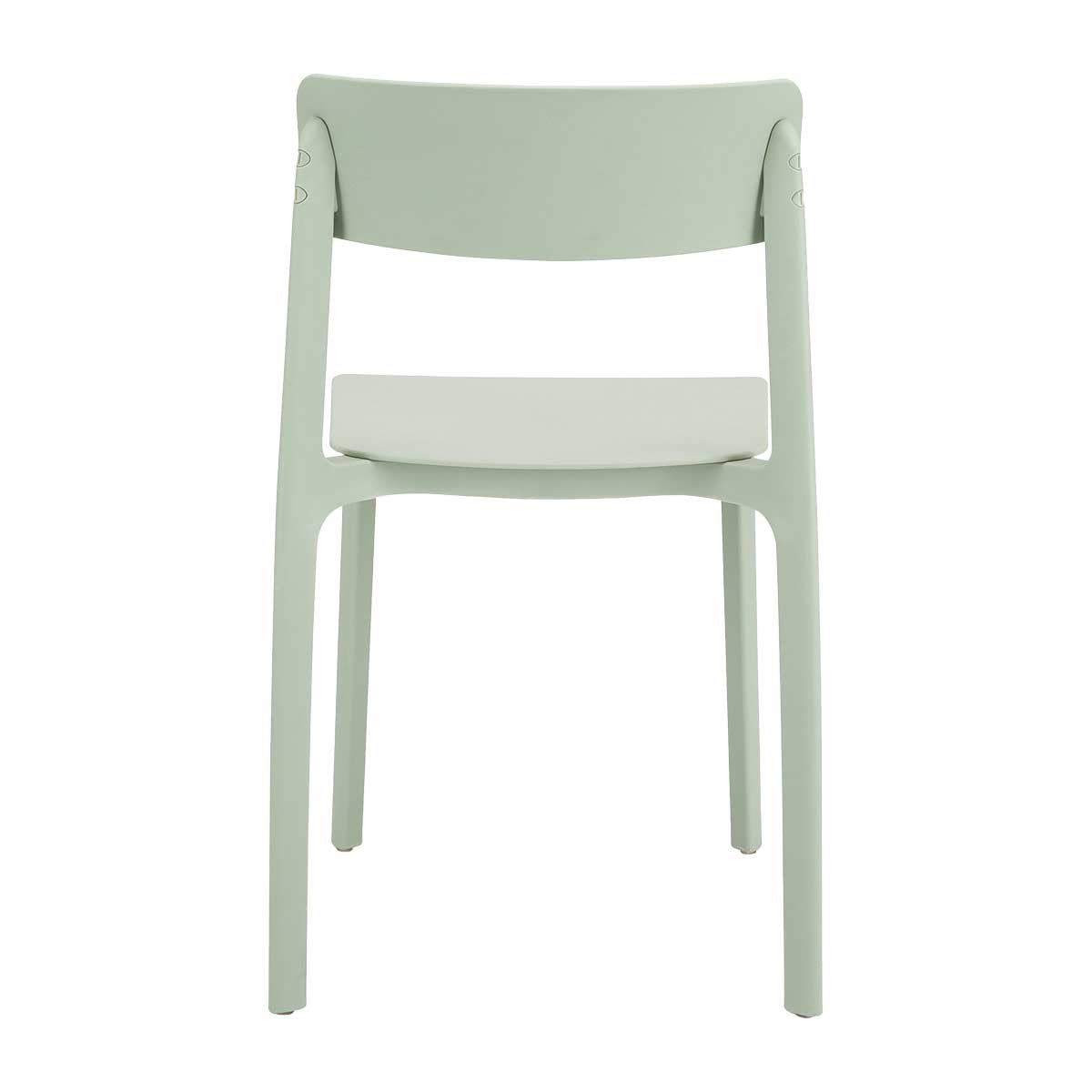 Modern Clay Stacking Dining Chair - Lightweight, Durable & Space-Saving Stackable Chairs for Kitchen, Restaurant, Cafe & Outdoor Use