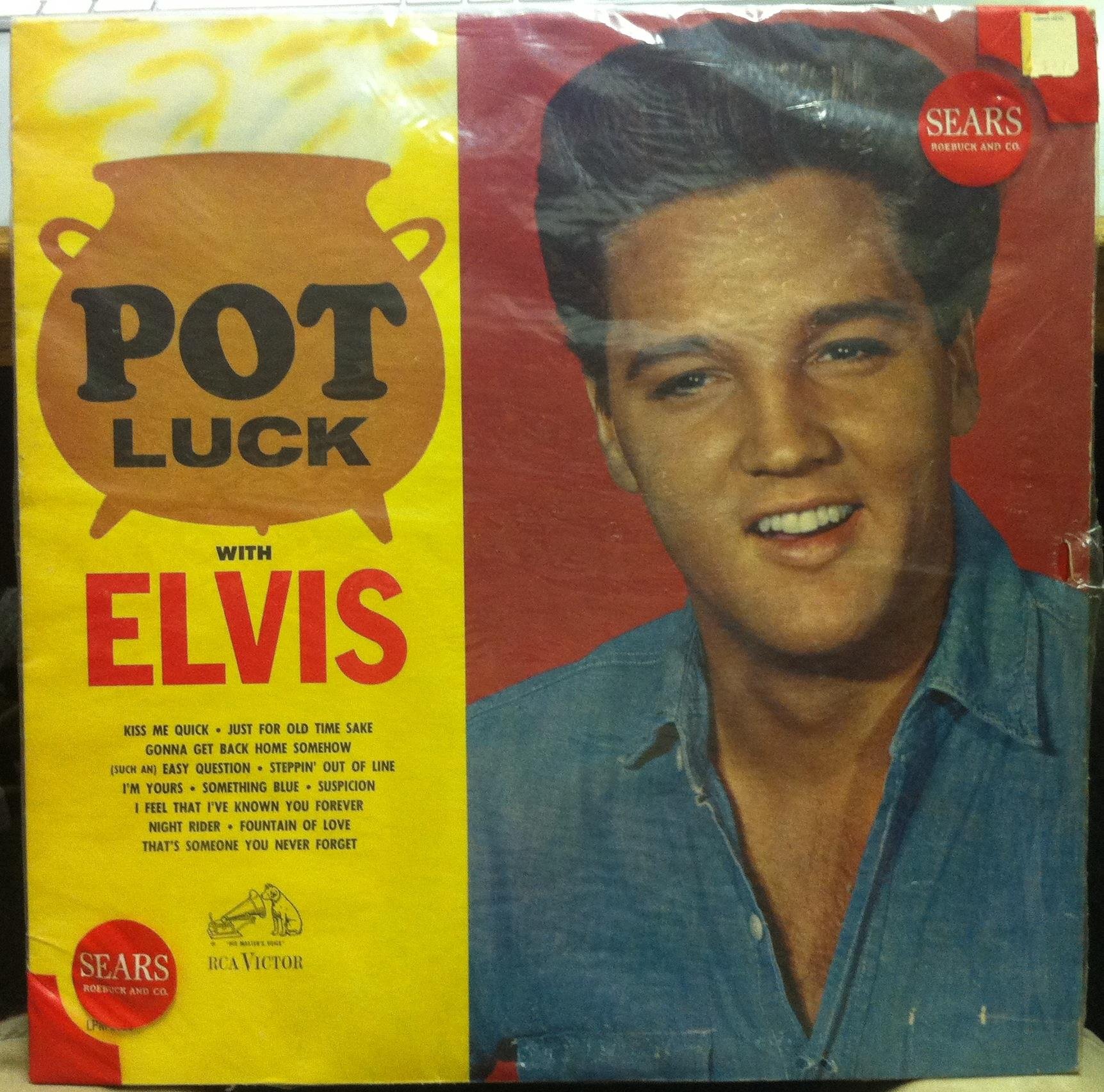 Elvis Presley Pot Luck Vinyl Record LP - Classic Rock & Roll Music for Collectors, DJs, and Vintage Music Lovers - Perfect for Home Listening, Parties, and Retro Decor