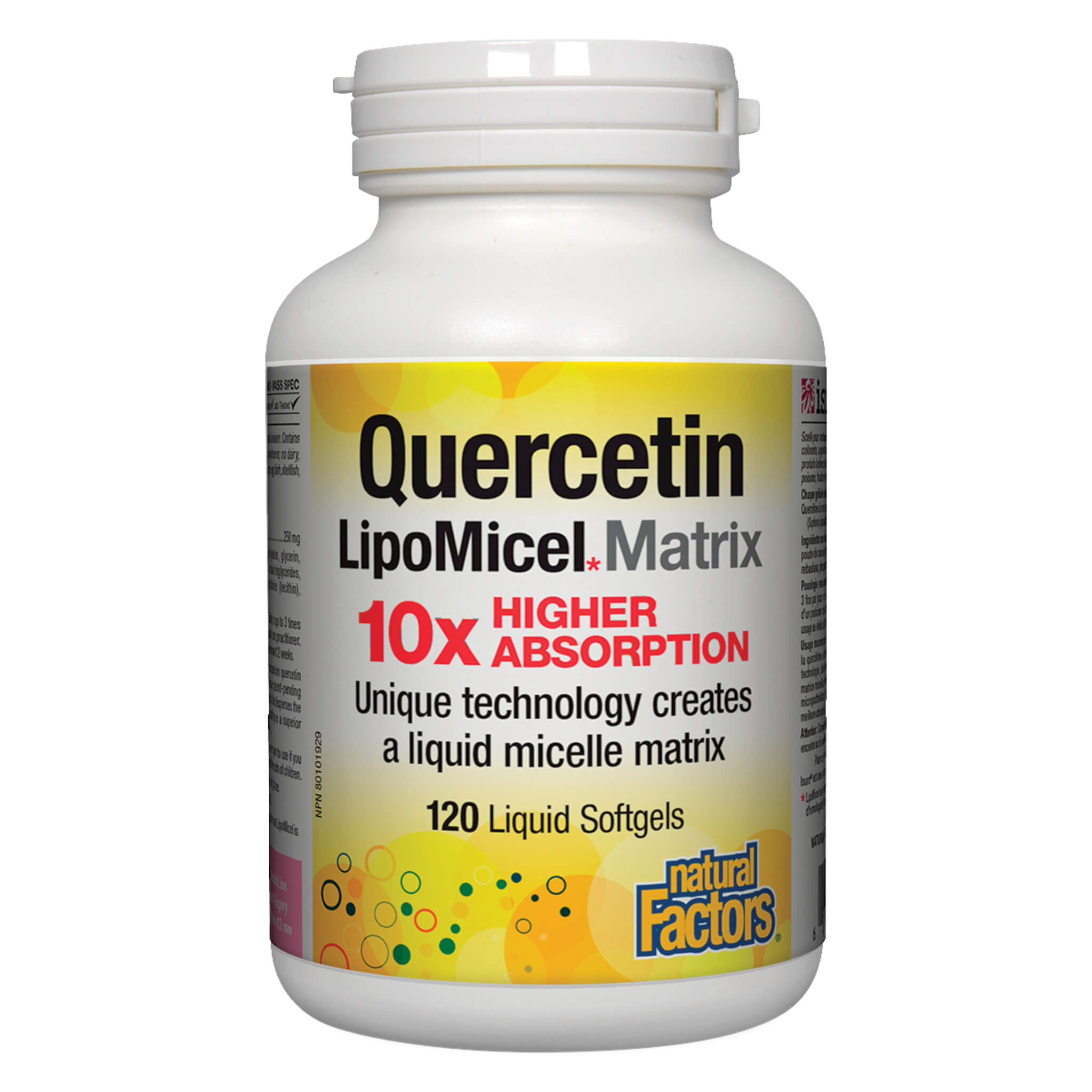 Quercetin with Liposomal LipoMicel Matrix - Premium Bioflavonoid Supplement for Immune Support & Antioxidant Benefits - Ideal for Daily Wellness & Allergy Relief