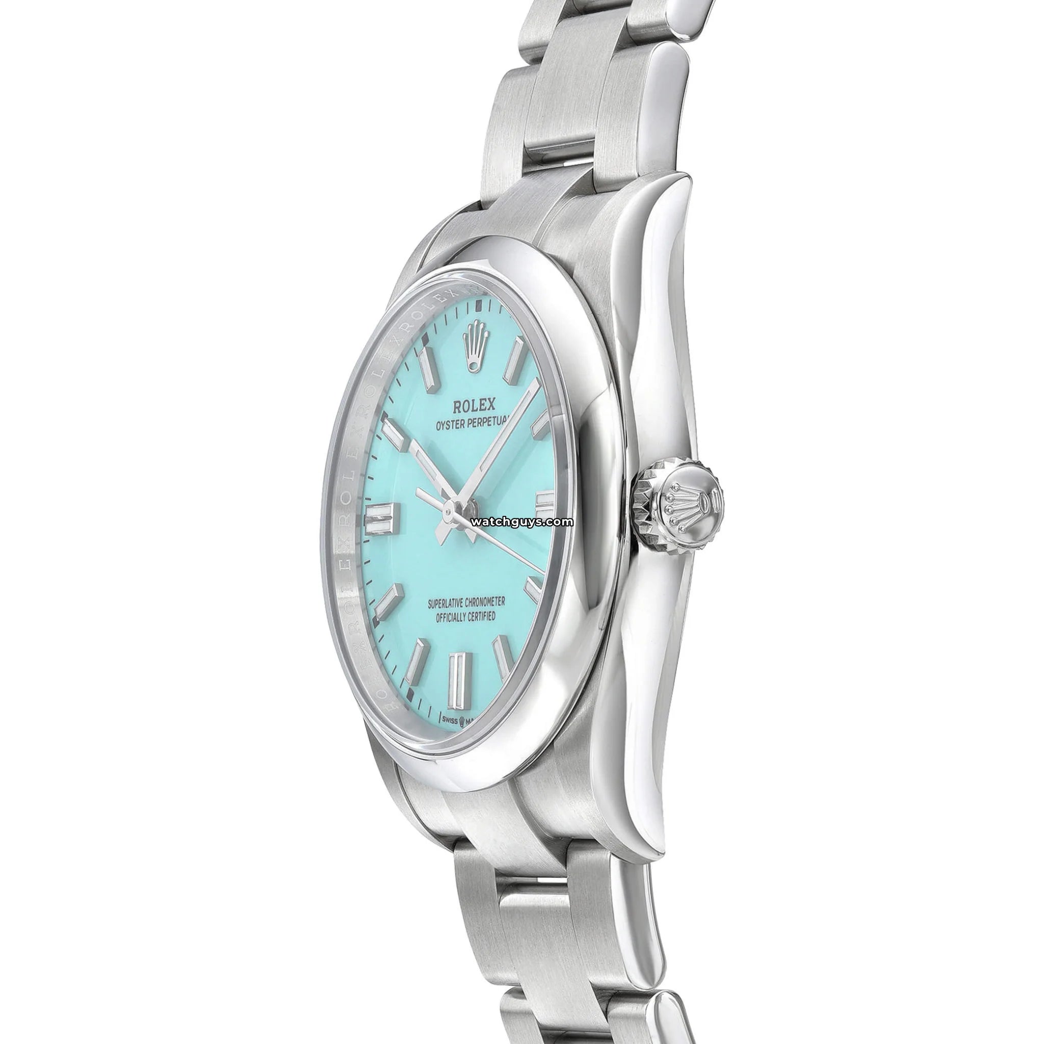 Authentic Rolex Oyster Perpetual 126000 Watch - 36mm Stainless Steel Tiffany Blue Dial - Luxury Automatic Men's Watch - Perfect for Business, Gifting & Special Occasions