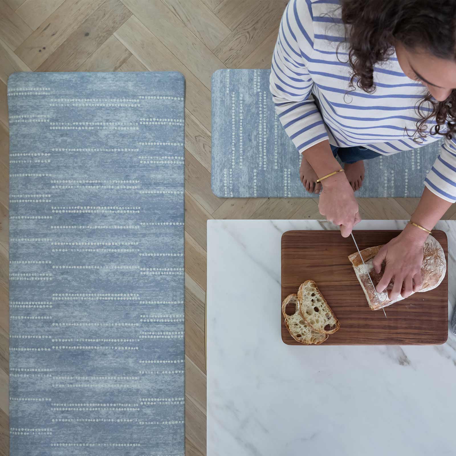 Nama Standing Mat - Premium Anti-Fatigue Floor Mat for Work & Home - Aspen Design - Comfortable Standing Desk Mat for Office, Kitchen, Salon & Workstations